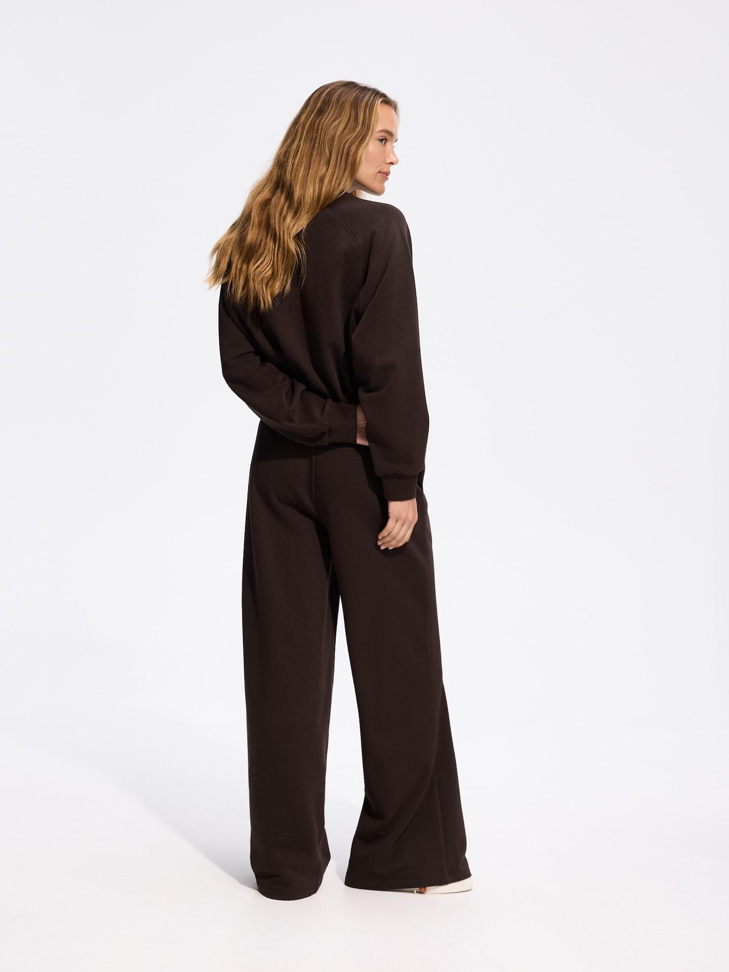 Brown Cotton Rich Sweatpants, Brown, medium
