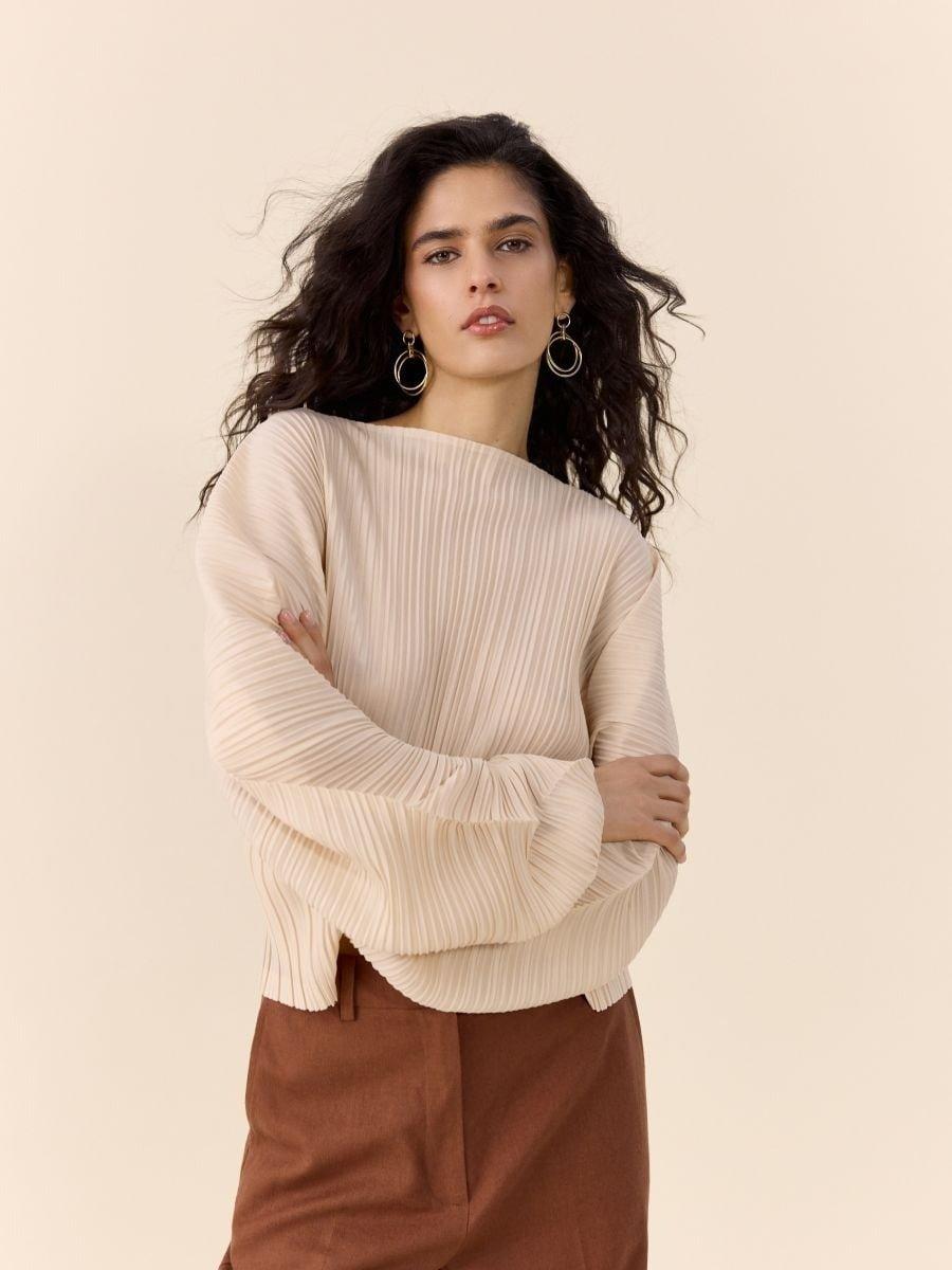 Beige Sweater, Ivory, medium