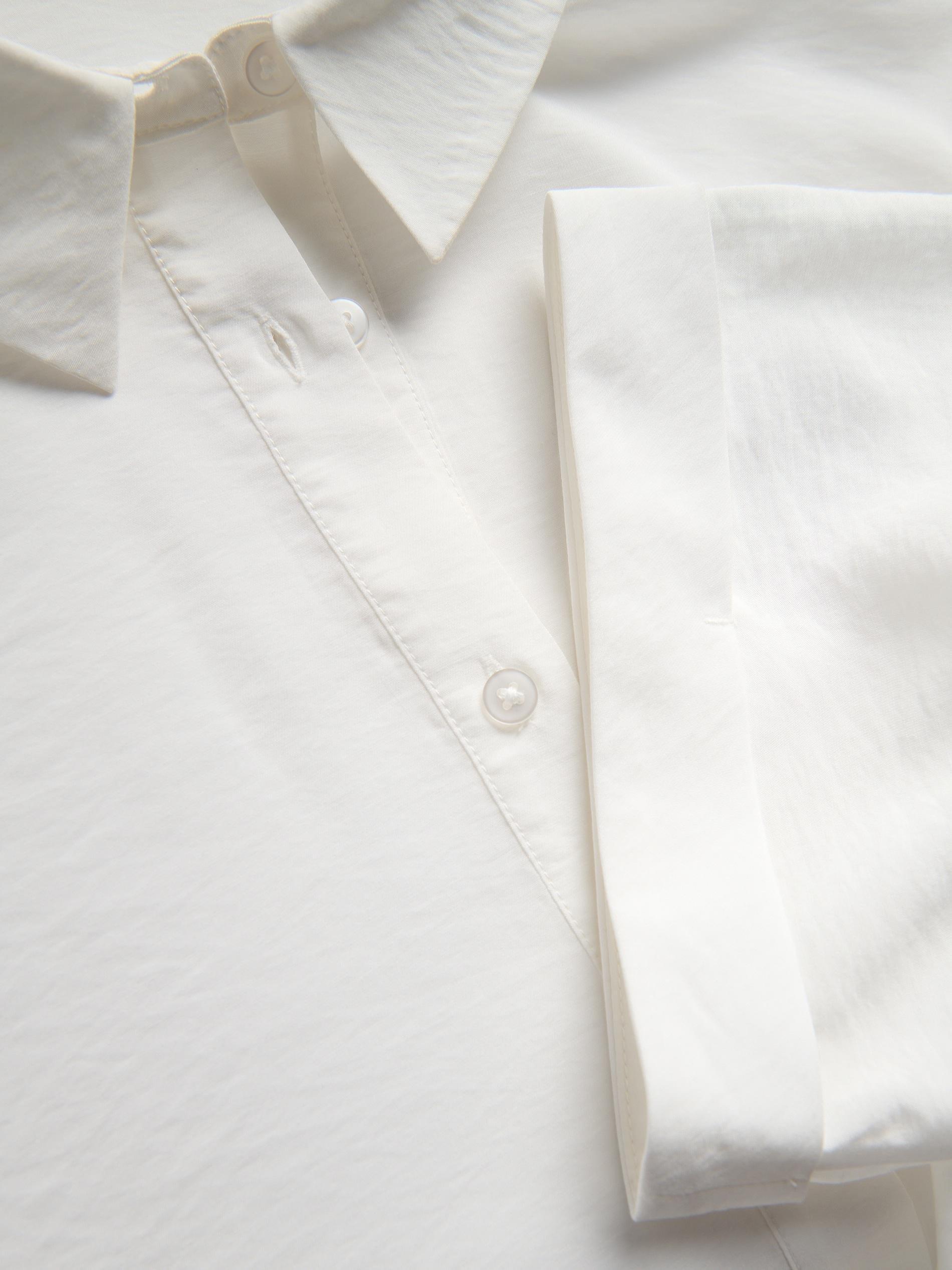 Cream Viscose Rich Shirt, Ivory, large image number 4