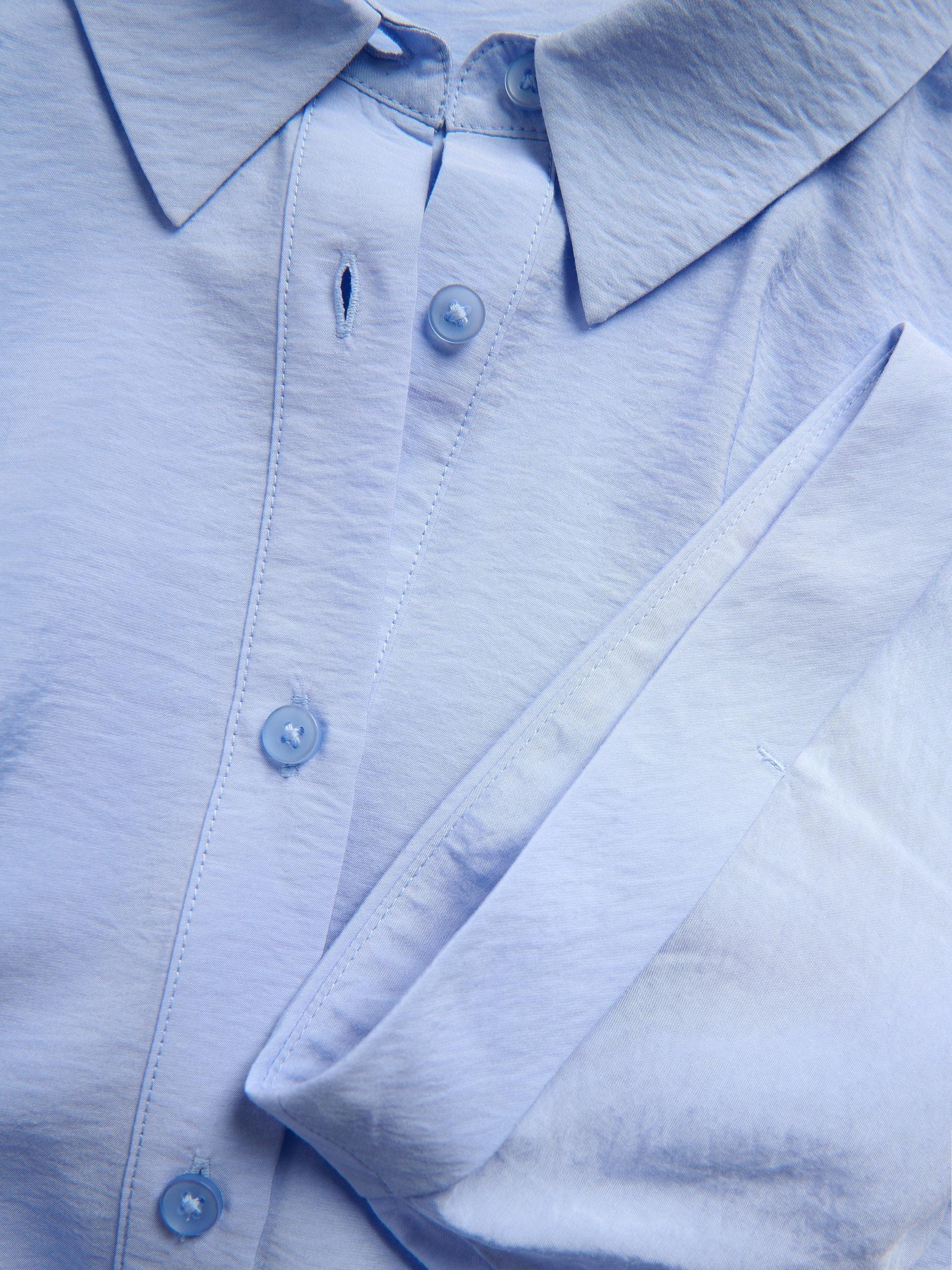 Blue Viscose Rich Shirt, Blue, large image number 4