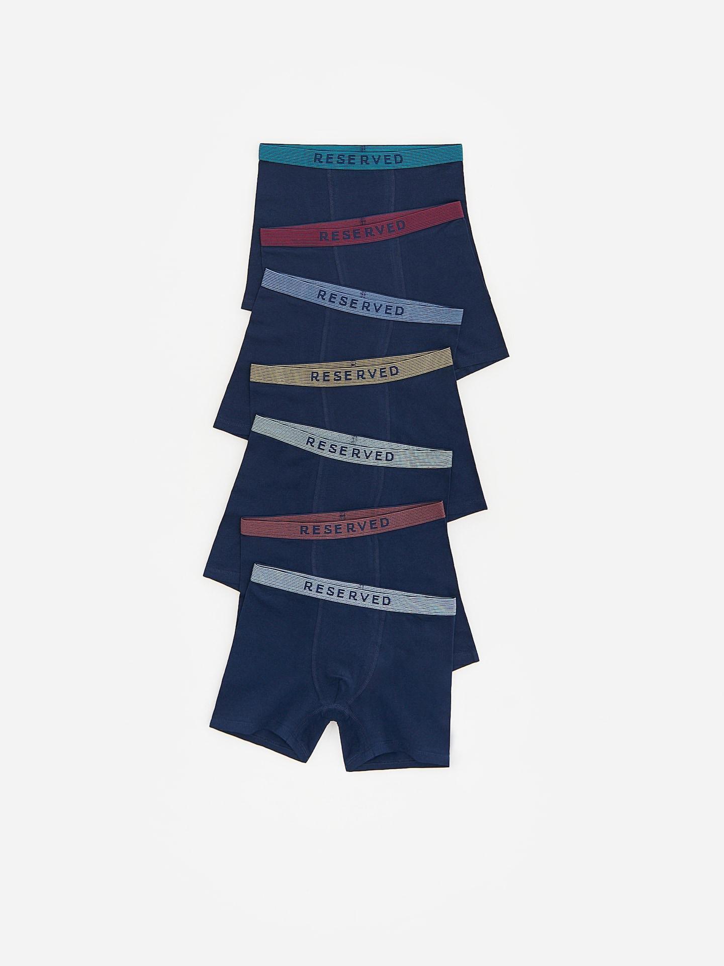 Navy Boxers 7 Pack, Navy, large image number 0