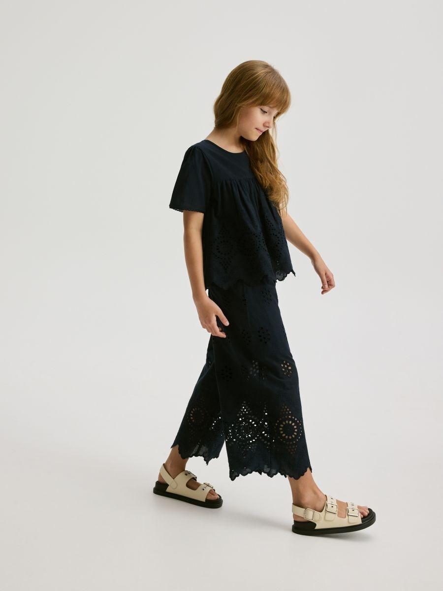 Blue Two-Layer Trousers, , large image number 0