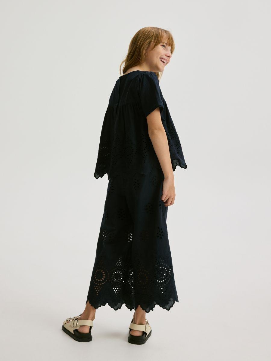 Blue Two-Layer Trousers, , large image number 1