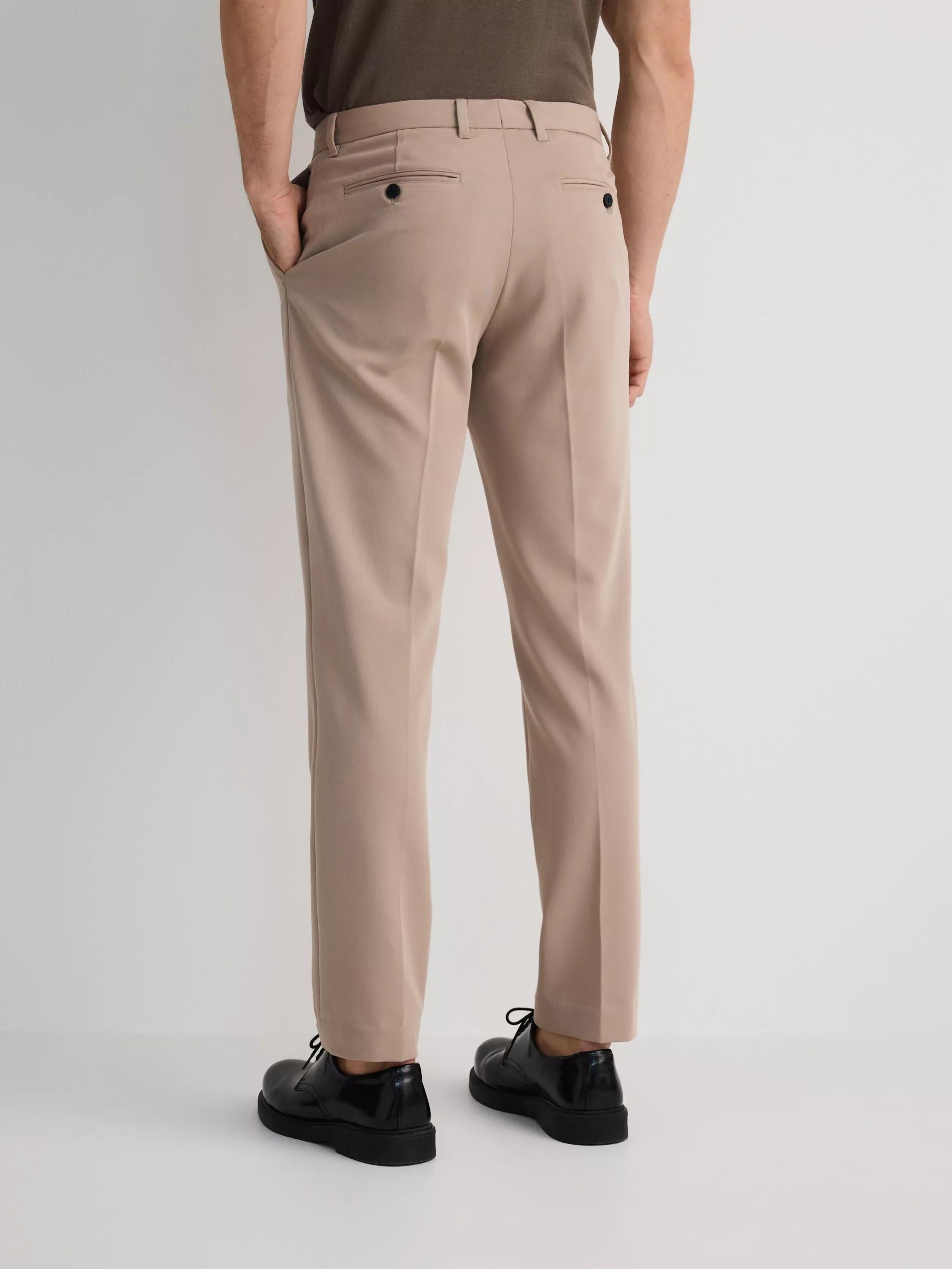 Beige Slim Striped Chinos, Beige, large image number 2