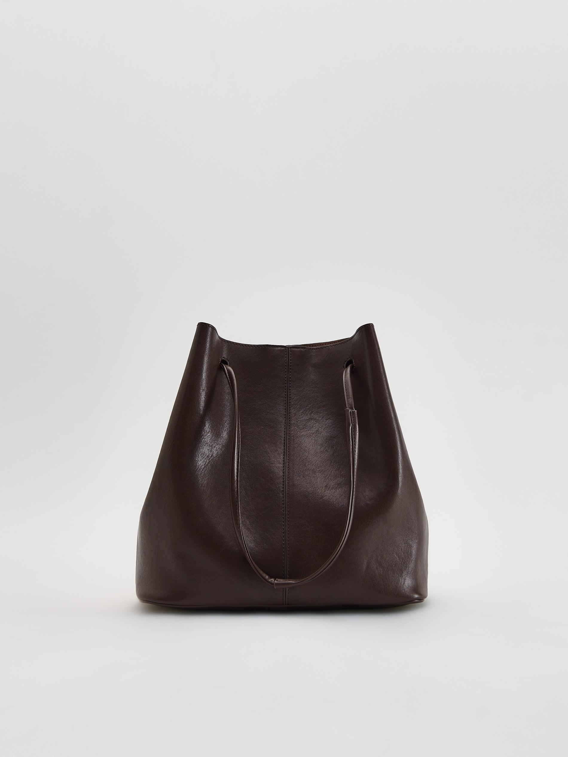 Brown Shopper Bag, Brown, large image number 1
