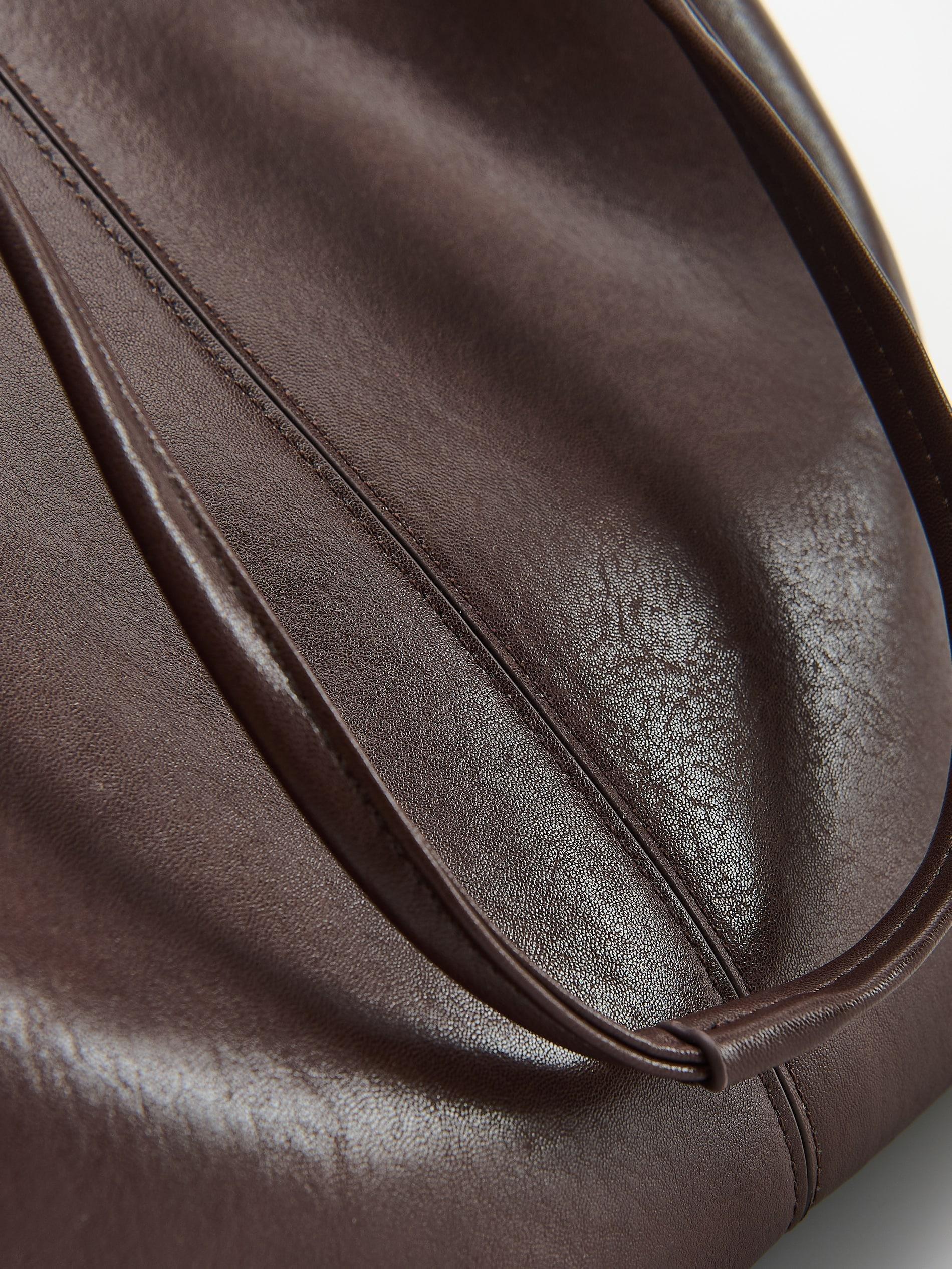 Brown Shopper Bag, Brown, large image number 3