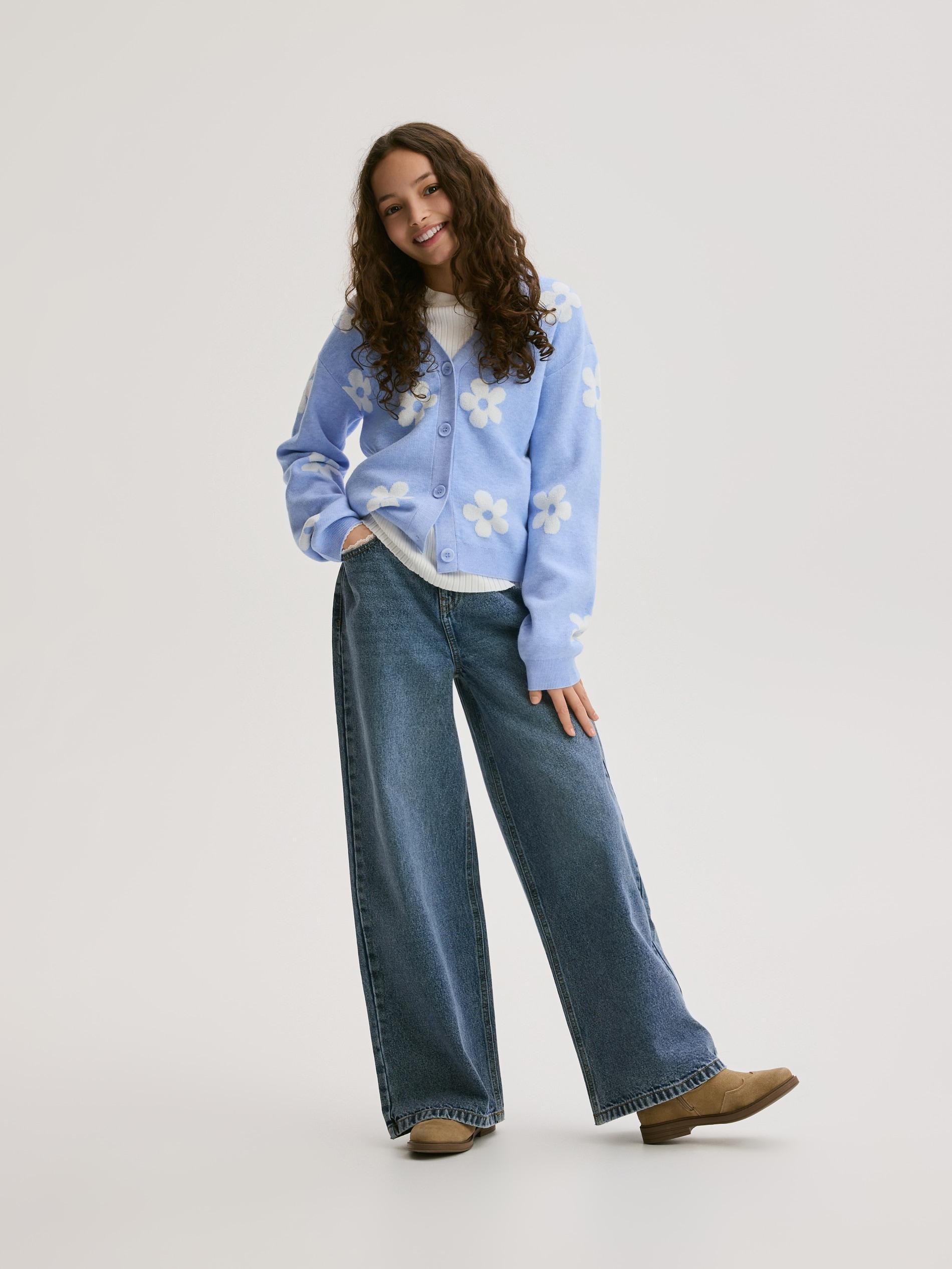 بلوفر بنات أزرق فاتح, Blue, medium