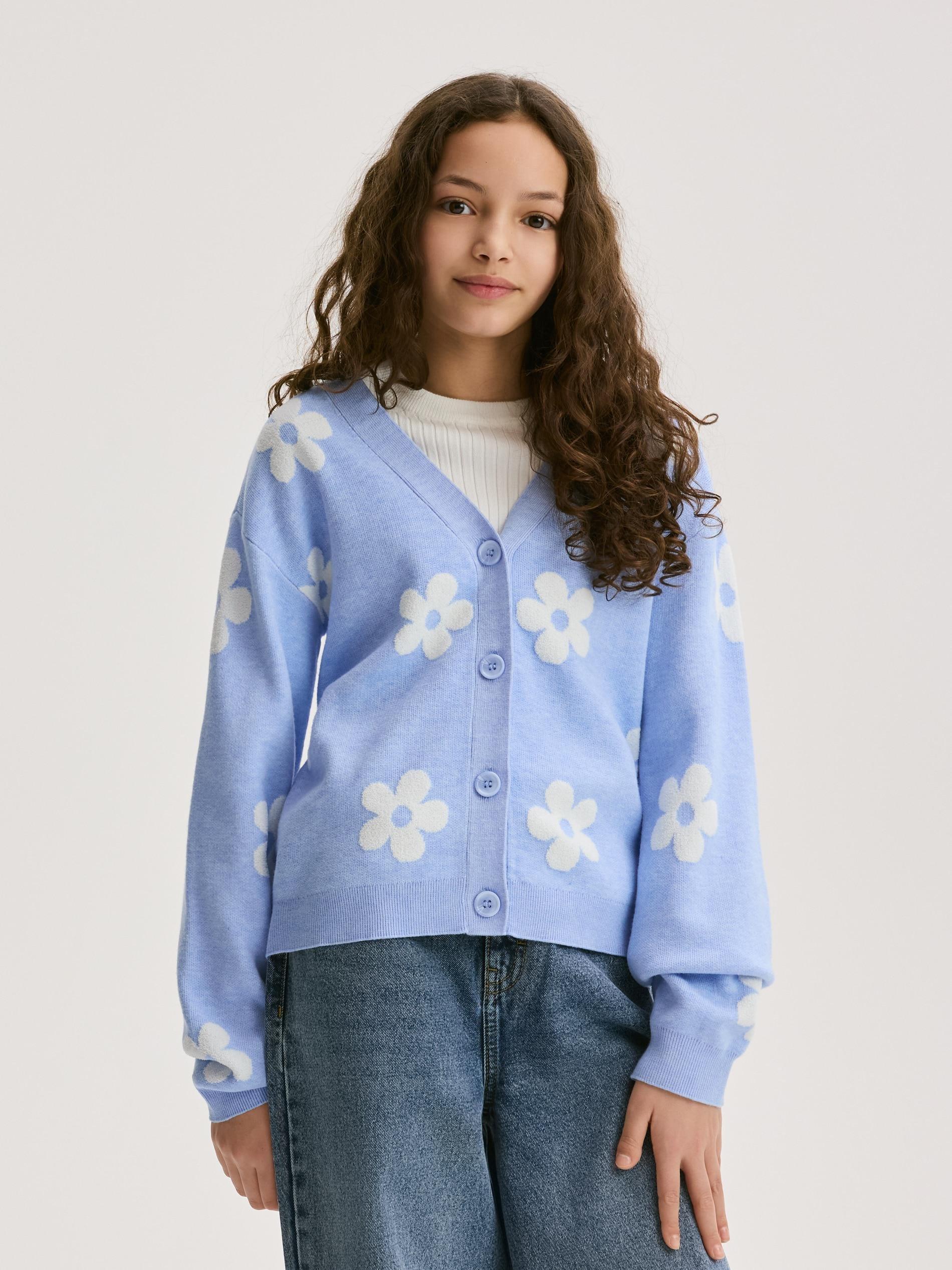 بلوفر بنات أزرق فاتح, Blue, medium