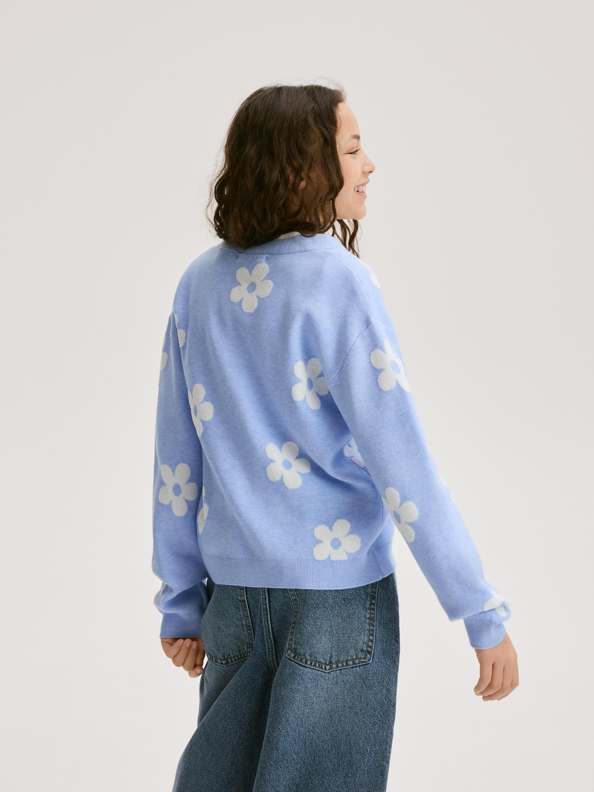 بلوفر بنات أزرق فاتح, Blue, large image number 4