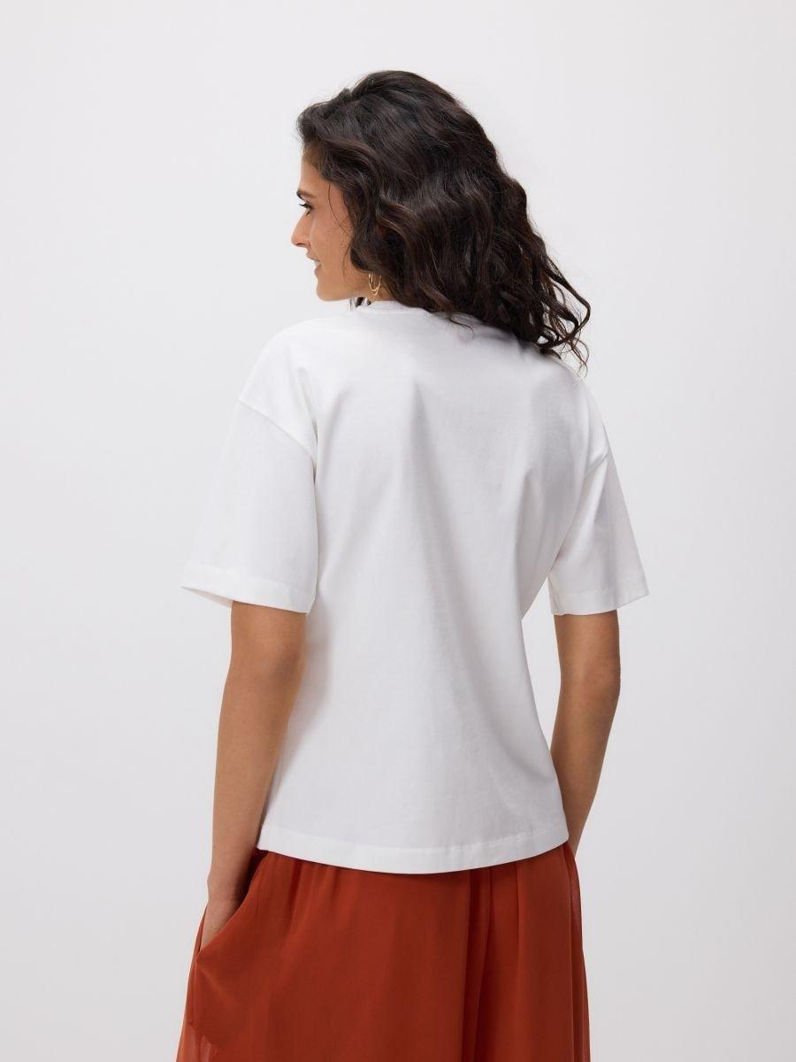 Cream T-Shirt, Ivory, medium