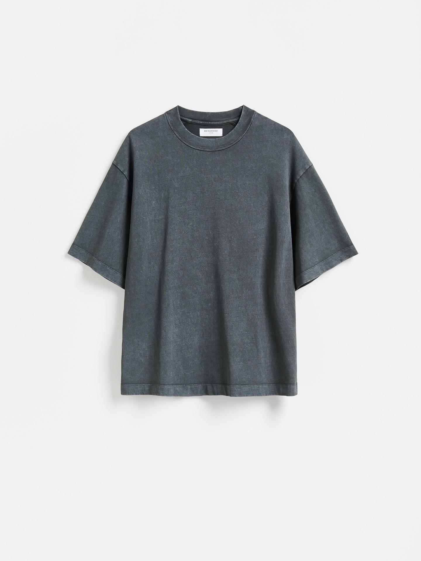 Grey Loose T-Shirt With Washed Effect, Grey, large image number 4