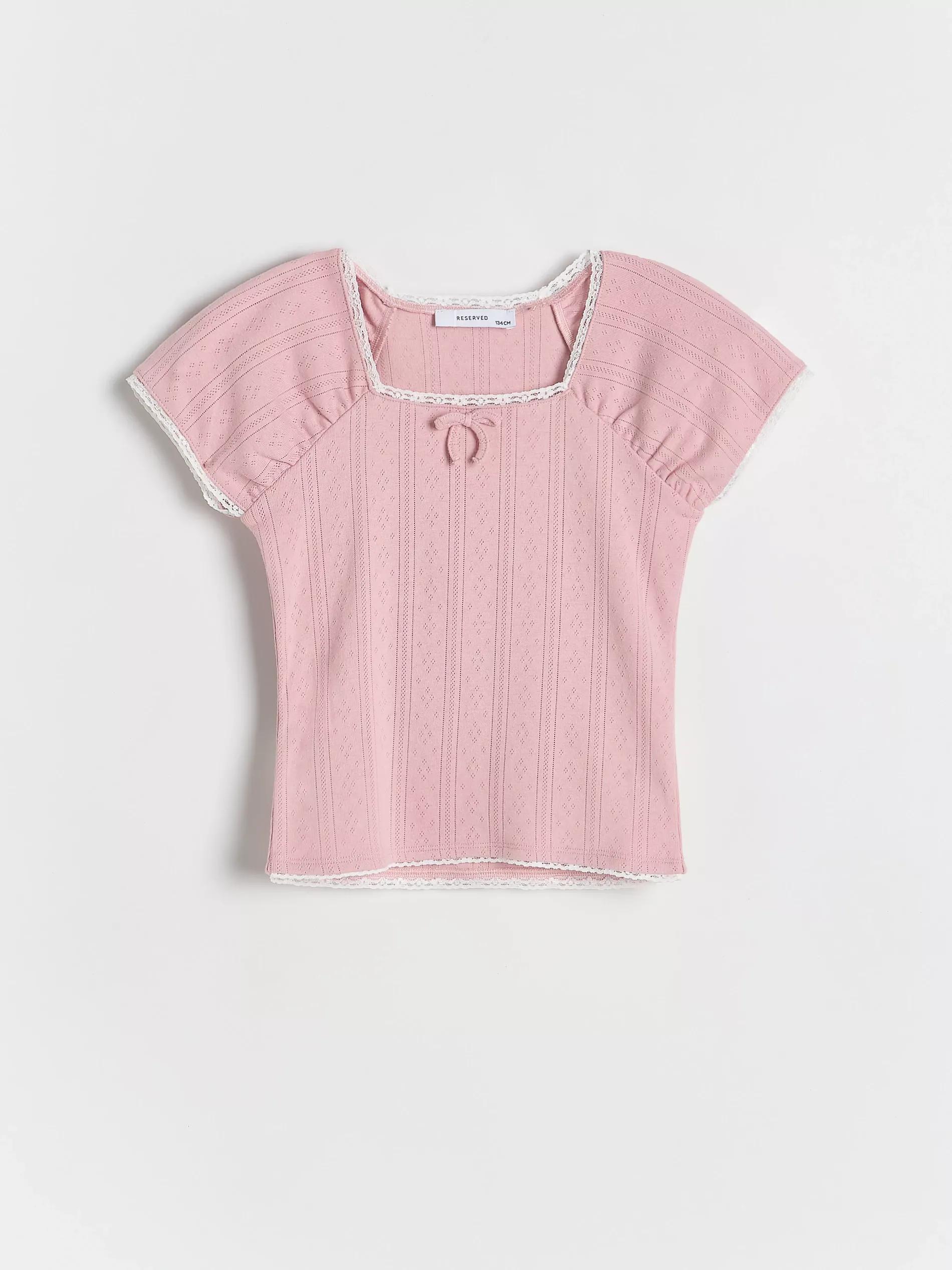 Pink Cotton Blouse, Kids Girls, , large image number 1