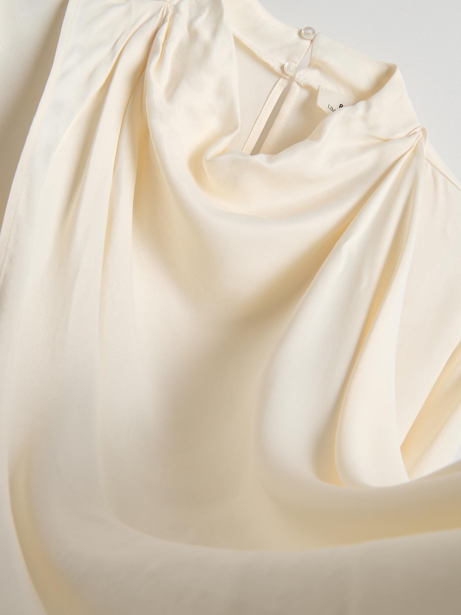 Cream Viscose Blouse, Ivory, large image number 5