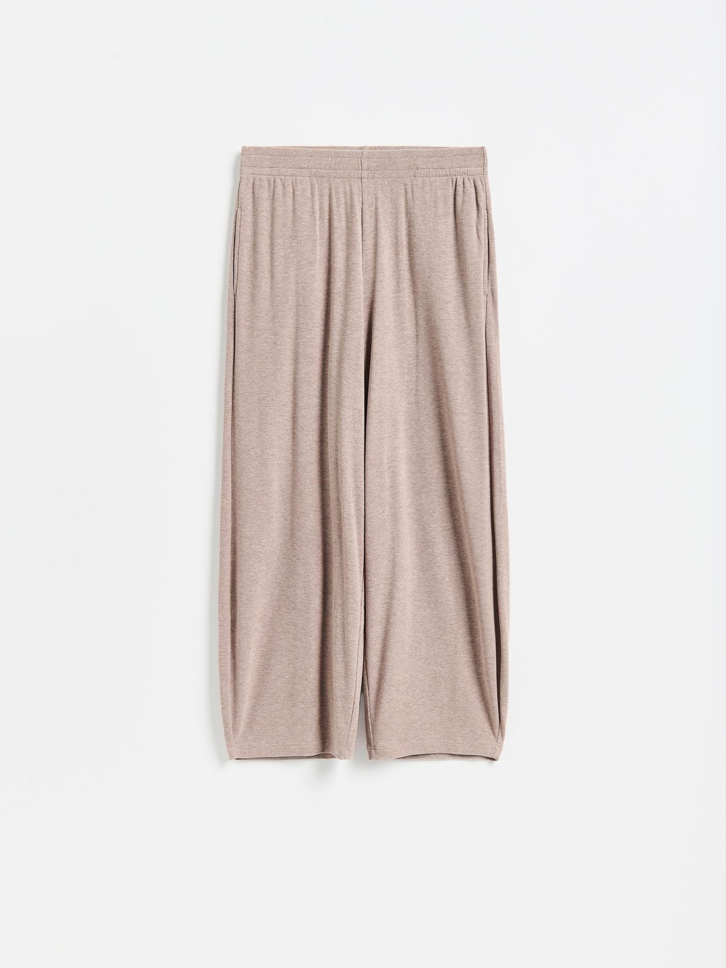 Beige Viscose Rich Sweatpants, Beige, medium