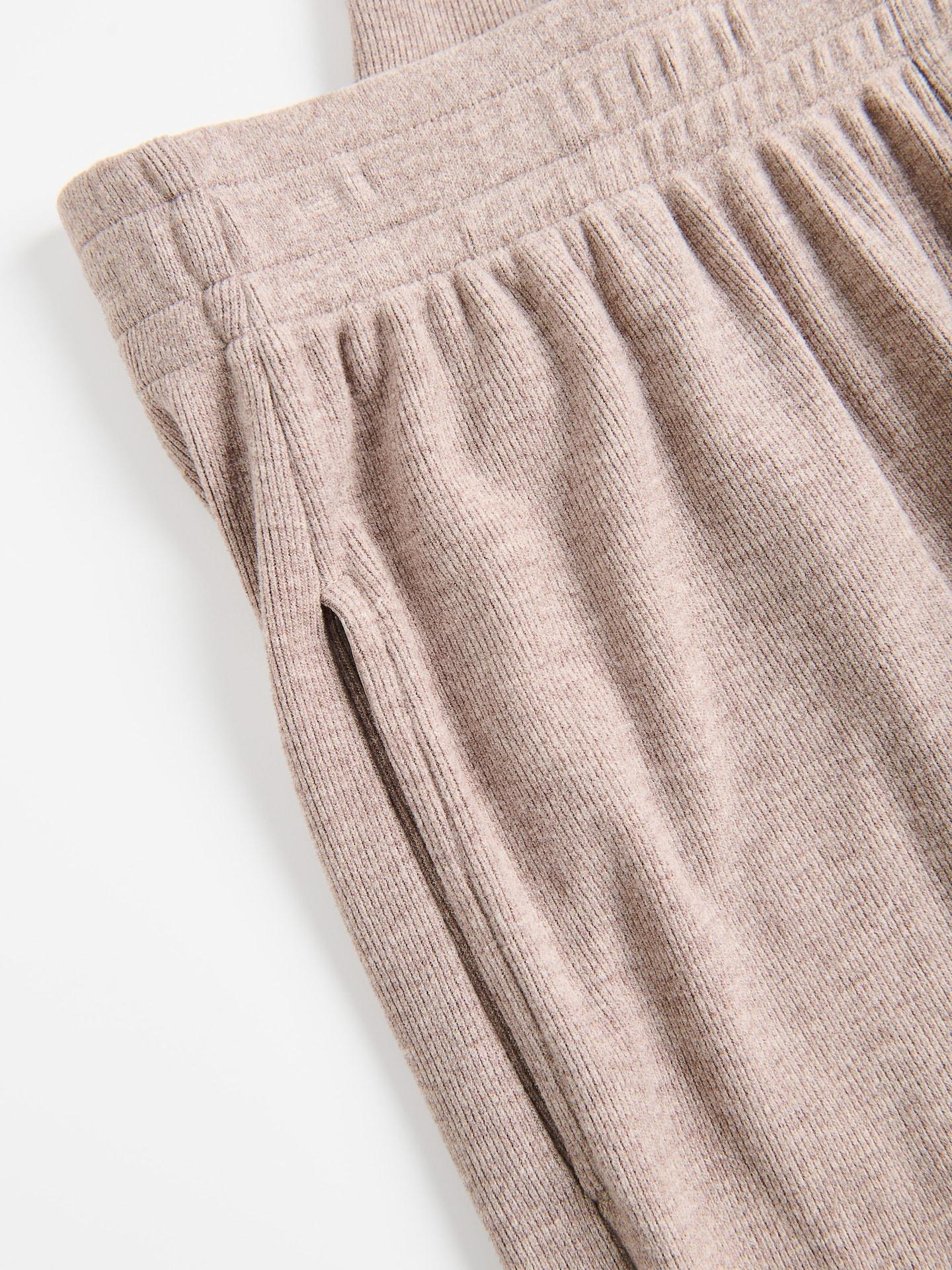 Beige Viscose Rich Sweatpants, Beige, large image number 1