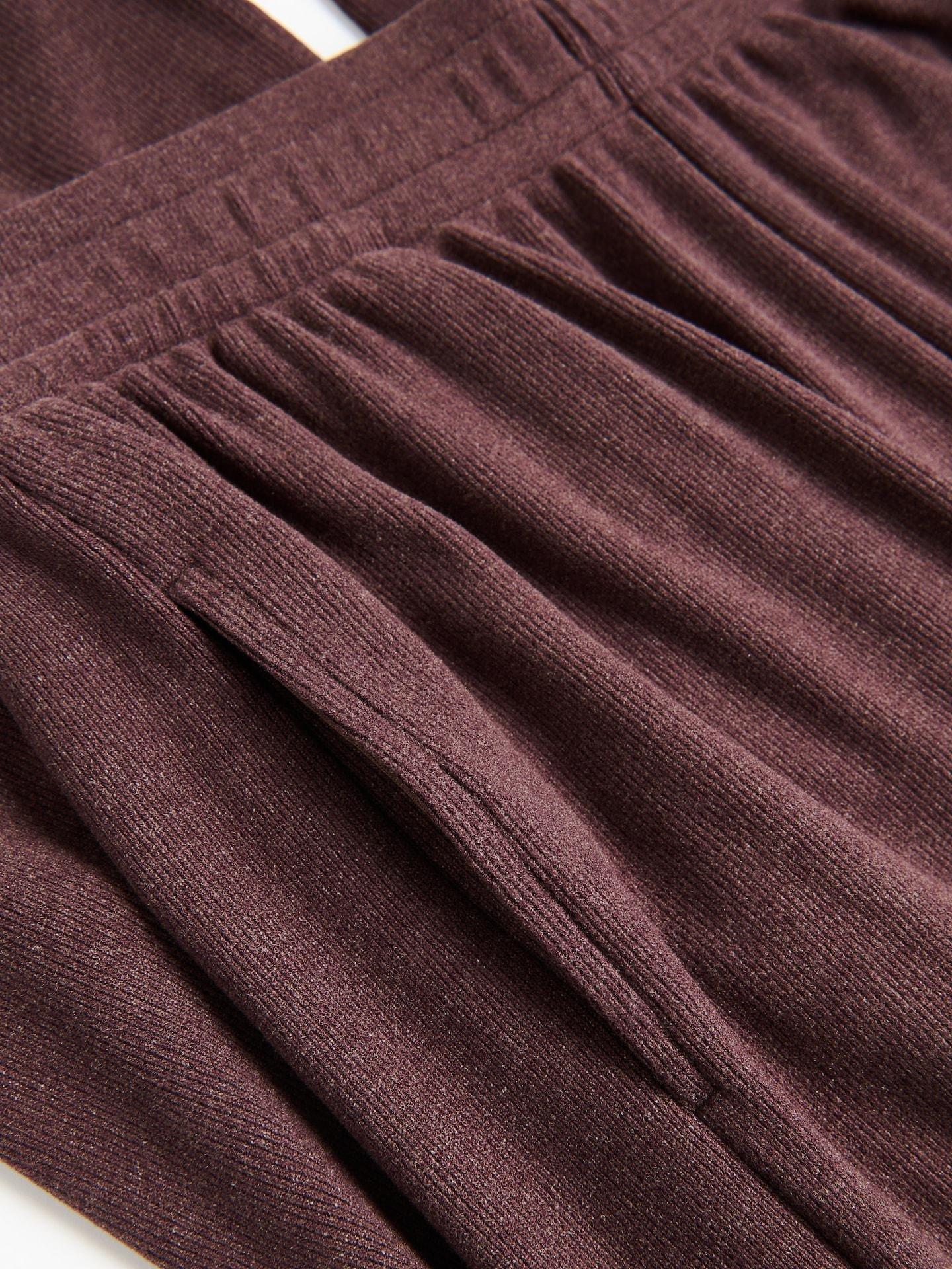 Brown Viscose Rich Sweatpants, Brown, medium