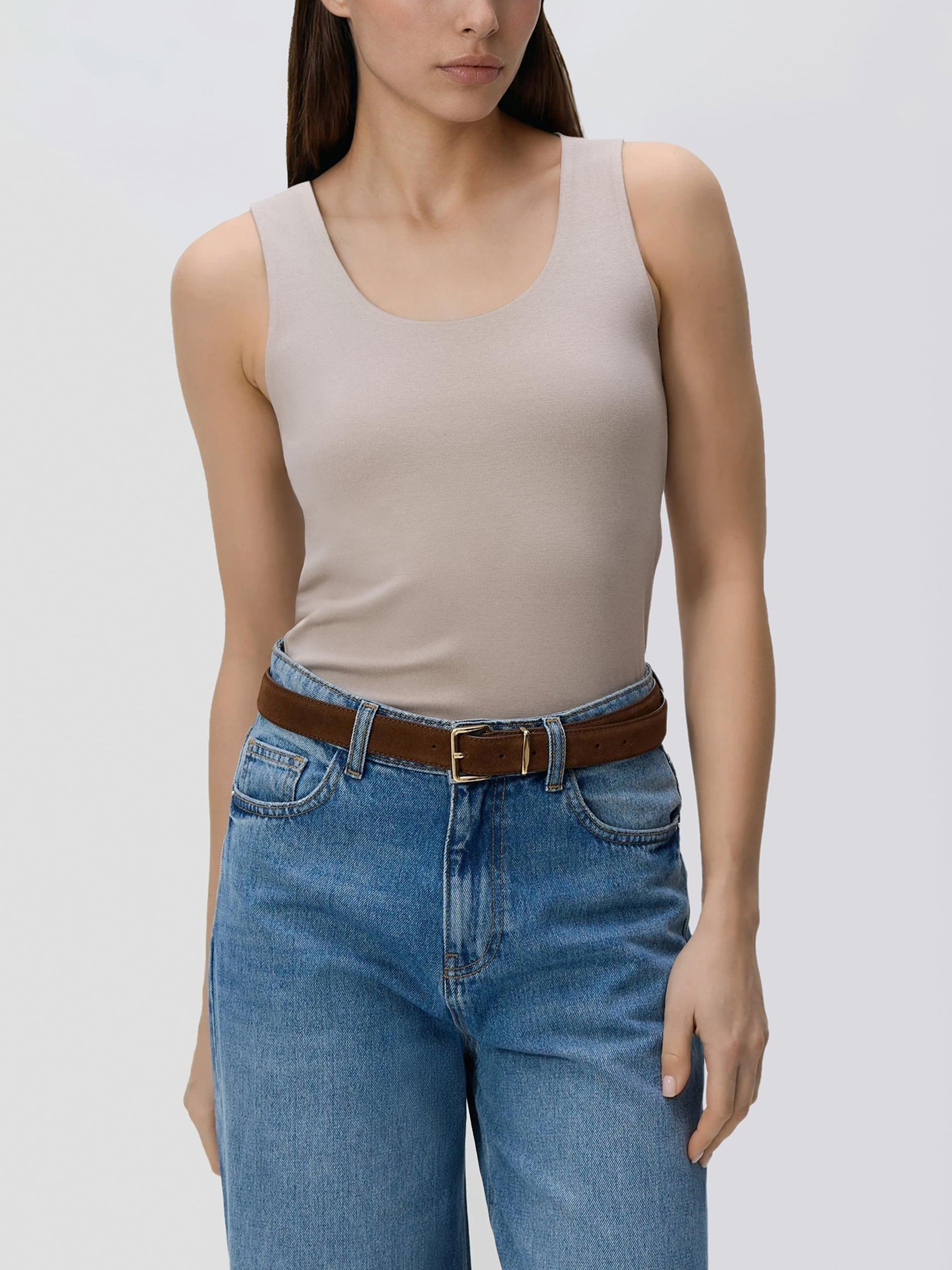 Beige Modal Top, Beige, large image number 2