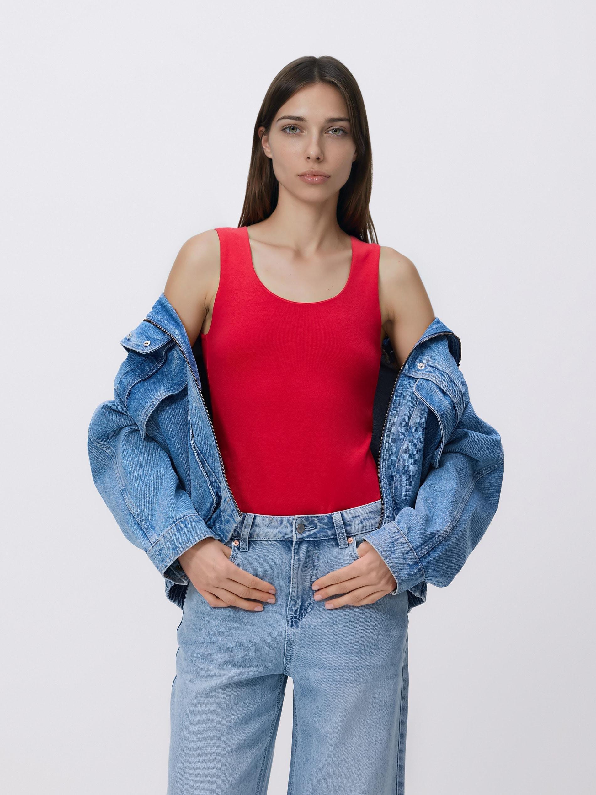Red Modal Top, Red, large image number 0