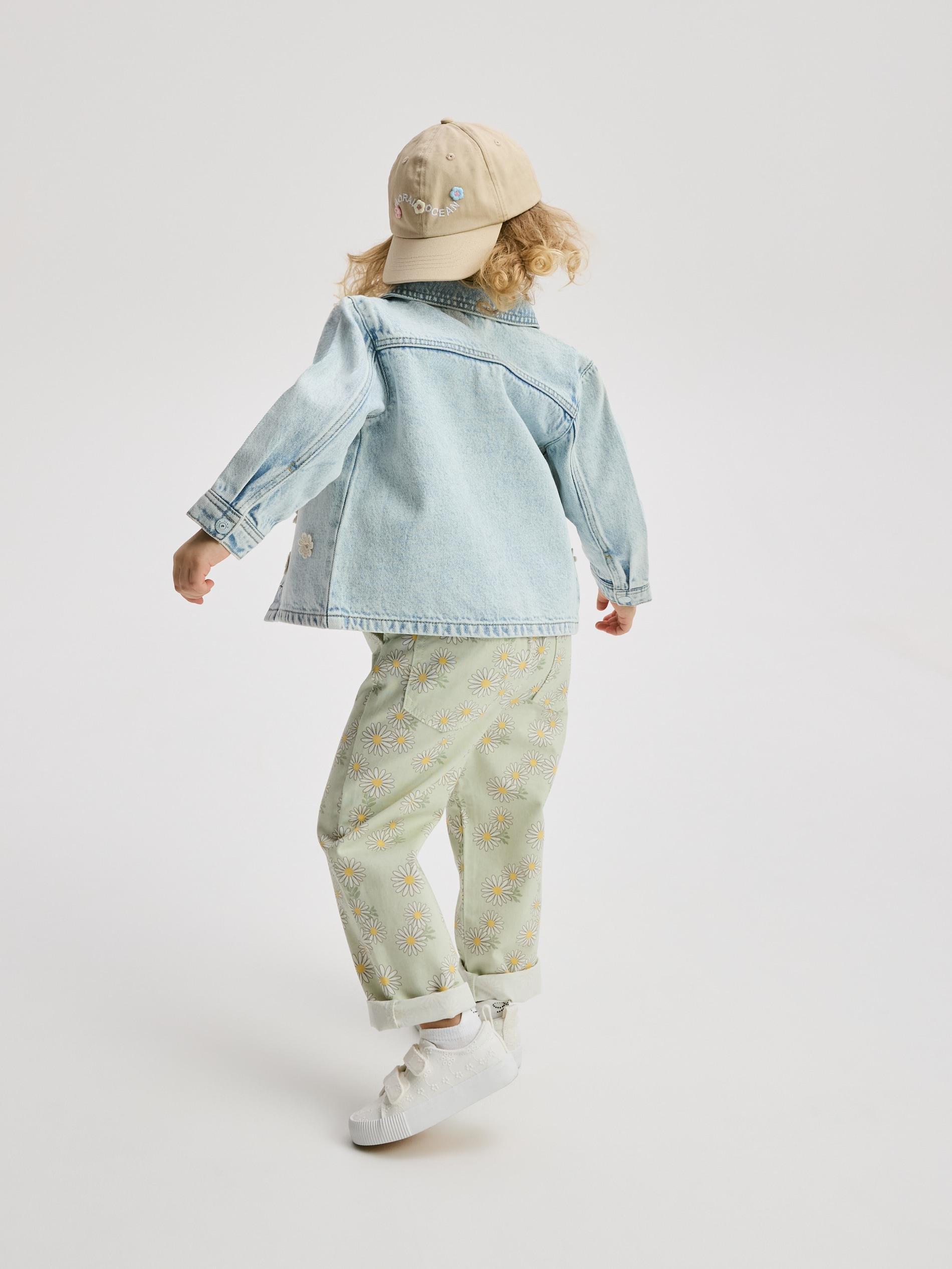 Green Patterned Trousers, Green, large image number 4