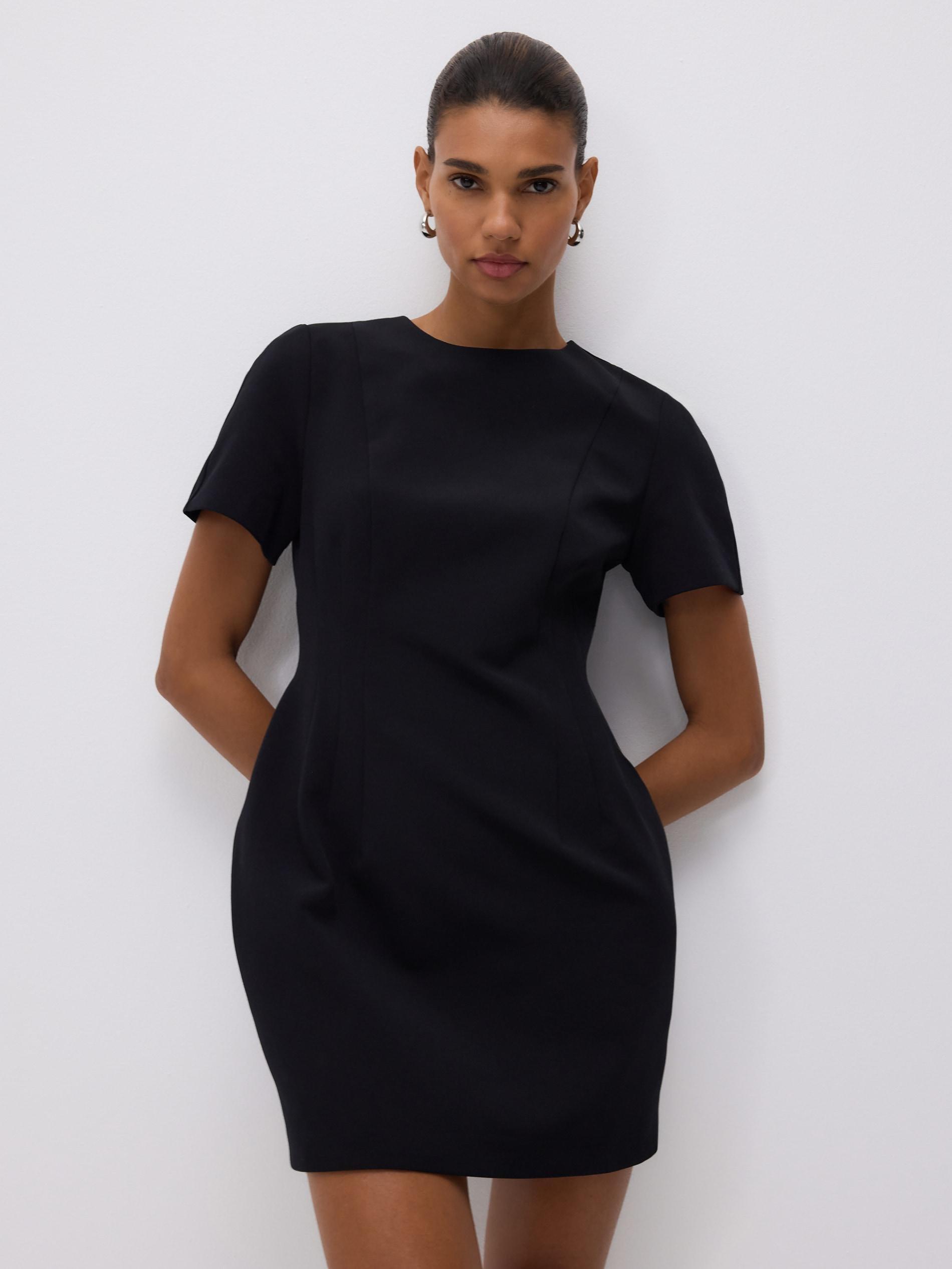 Black Mini Dress, Black, large image number 0