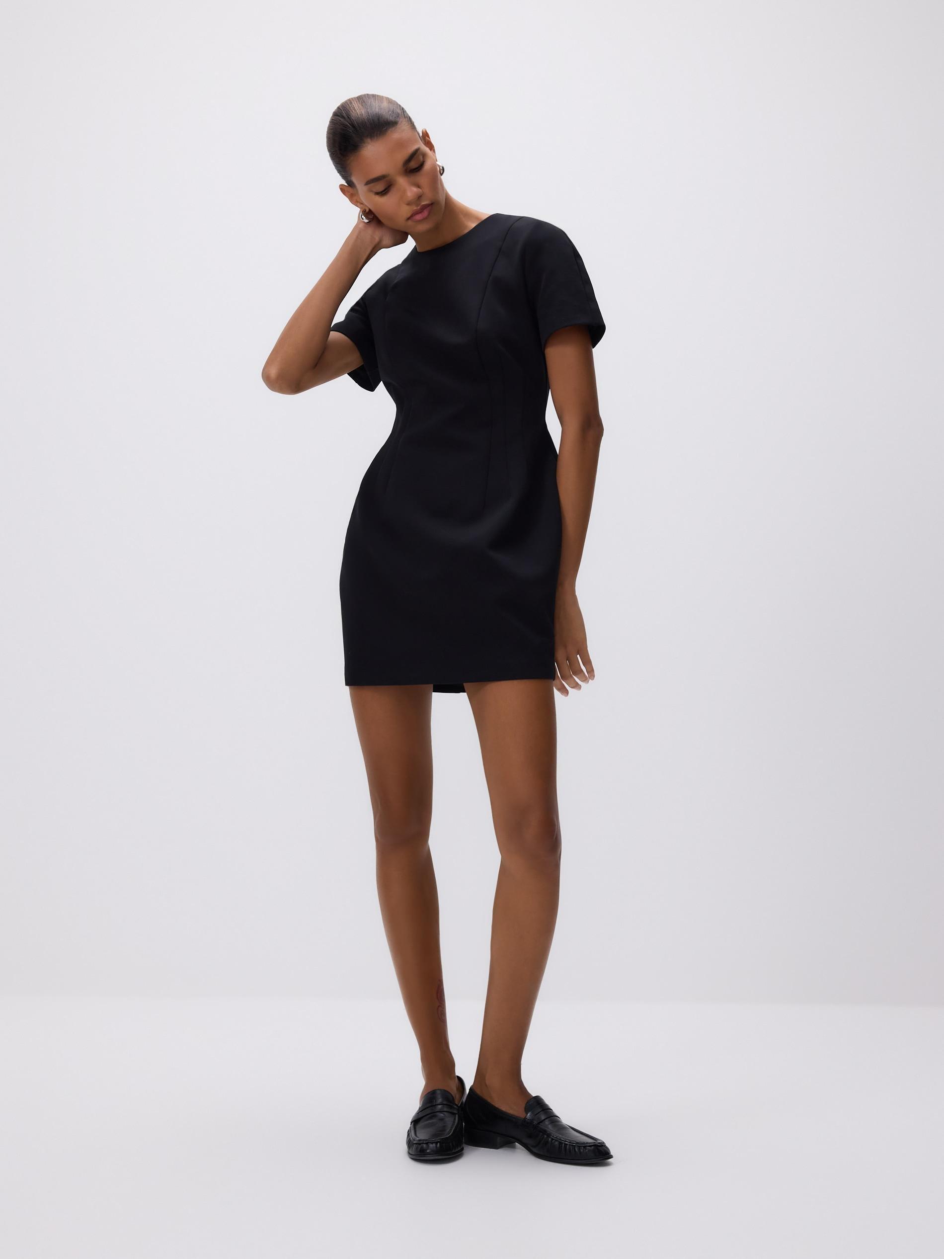 Black Mini Dress, Black, large image number 1