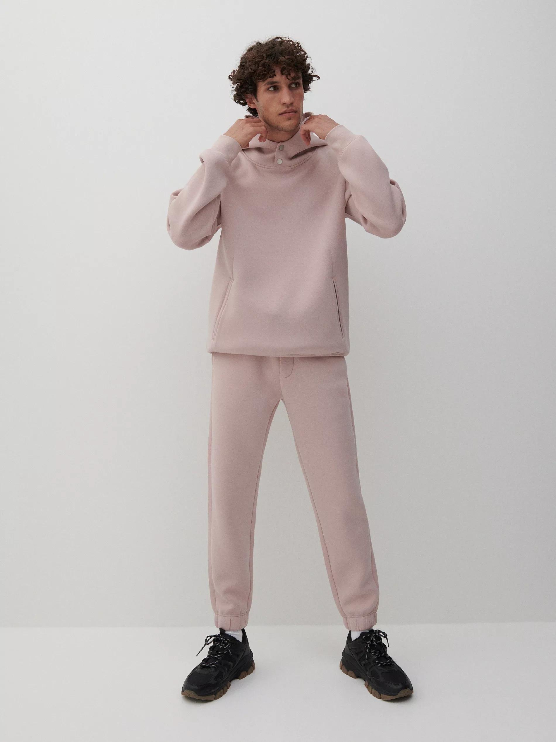 Pastel Pink Sweatpants, Men, , large image number 0