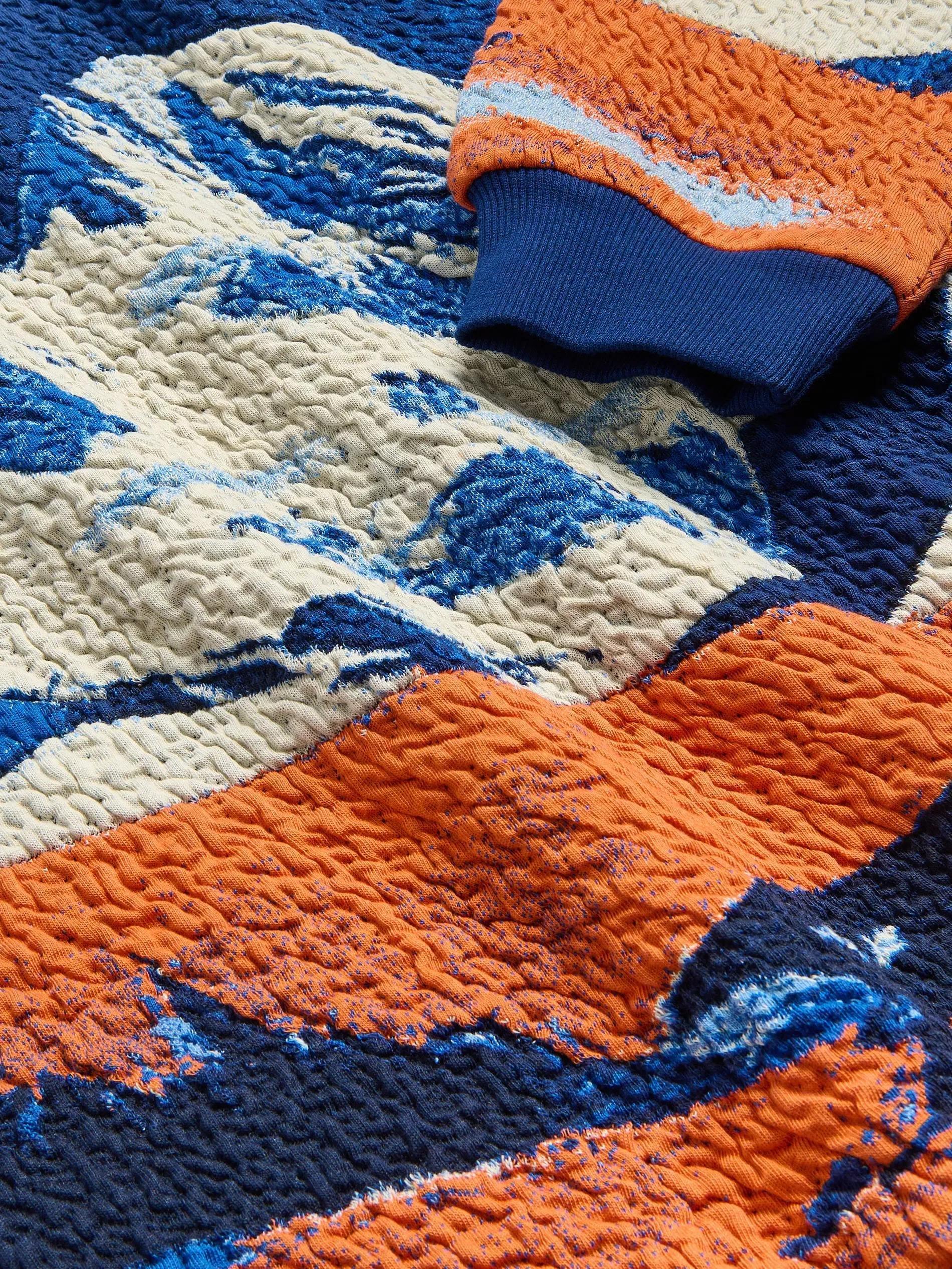 Navy Printed Sweatshirt, Navy, large image number 5