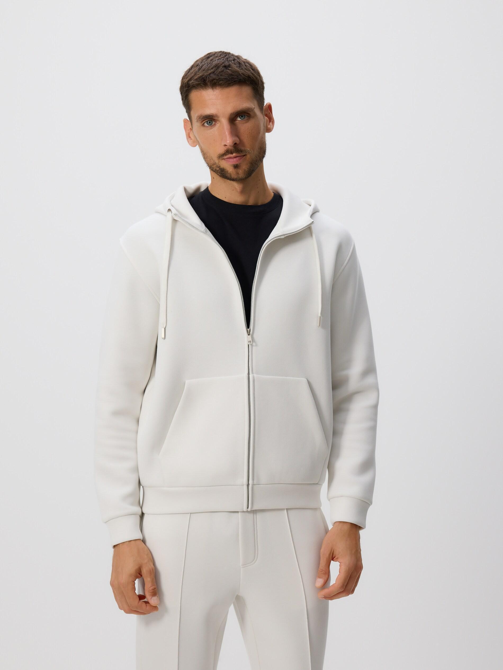 CREAM Regular fit hoodie, Ivory, medium
