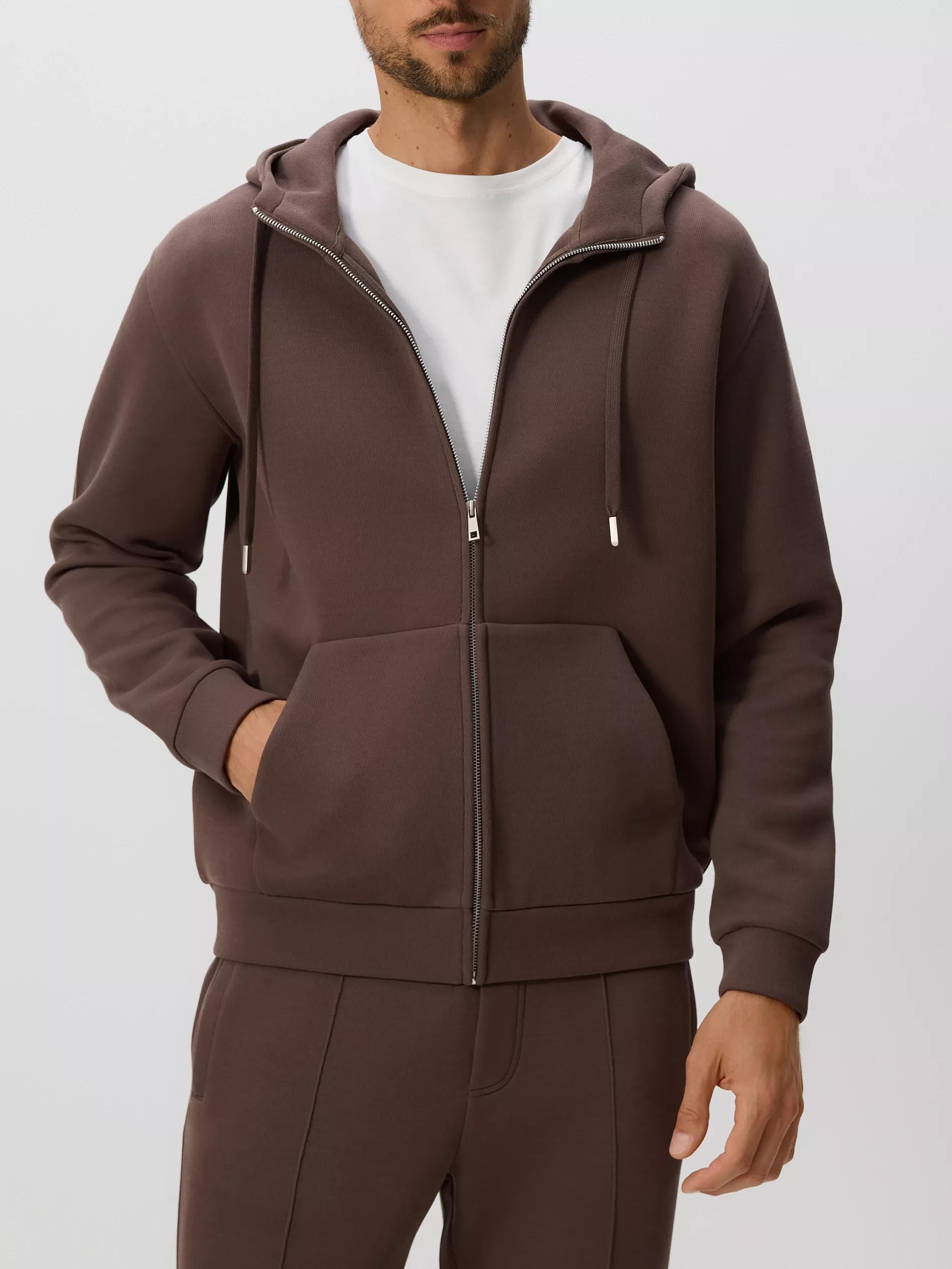 Beige Regular Fit Hoodie, , large image number 1