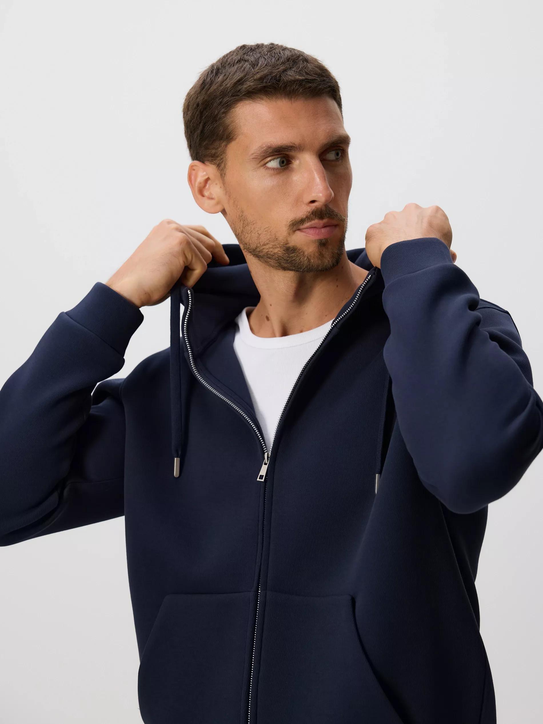 Navy Regular Fit Hoodie, , large image number 0
