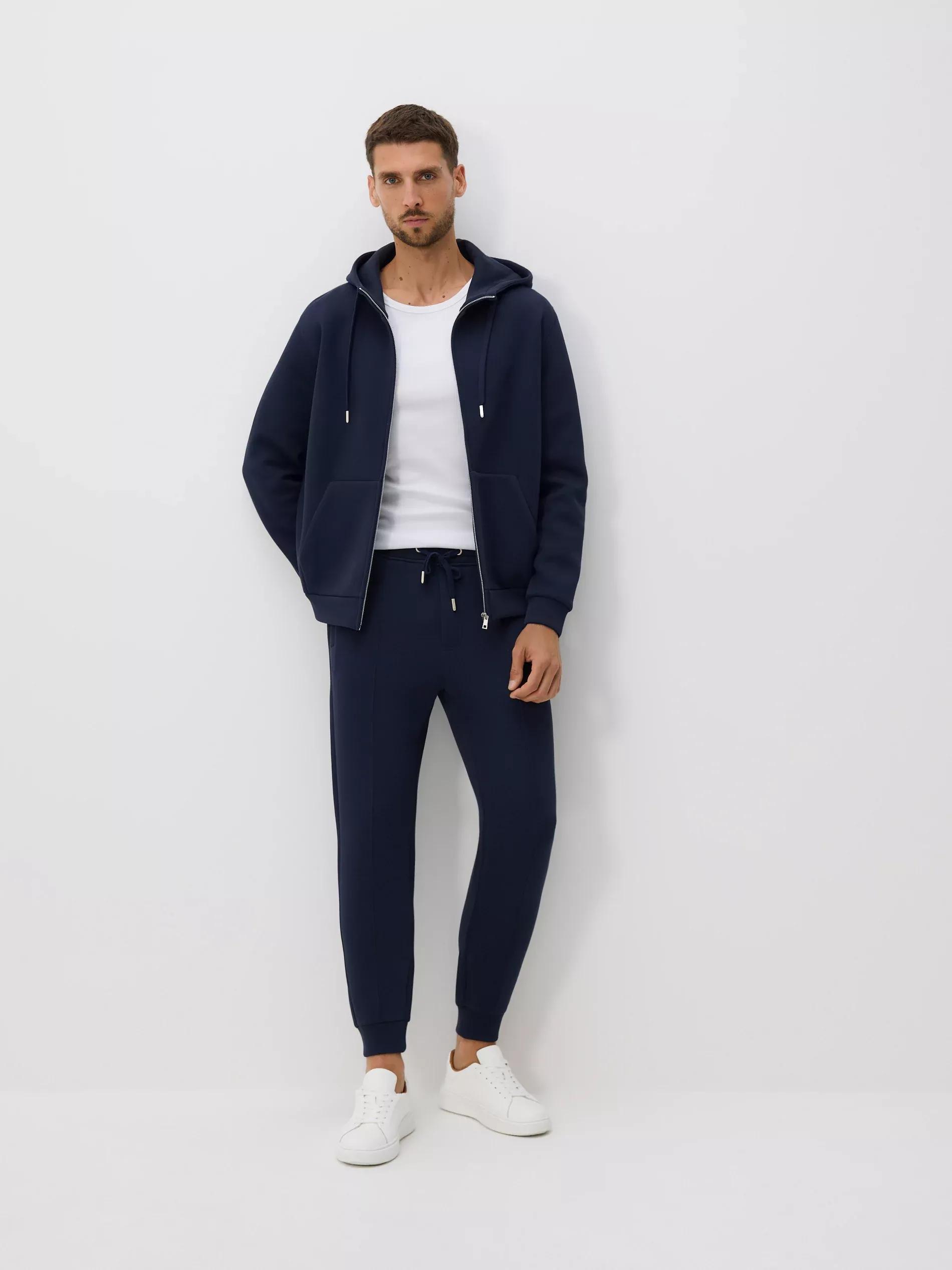 Navy Regular Fit Hoodie, , large image number 1