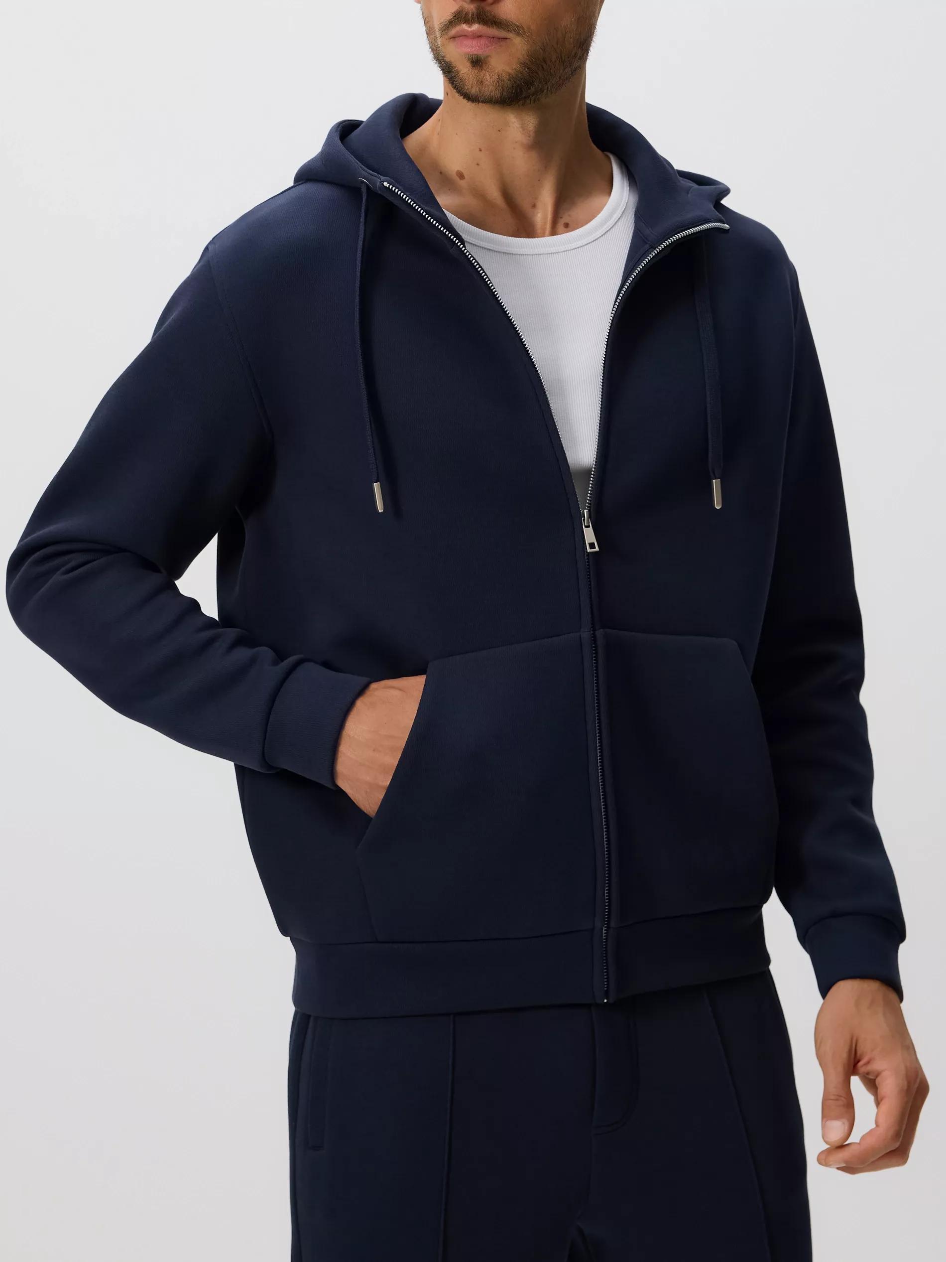 Navy Regular Fit Hoodie, , large image number 2