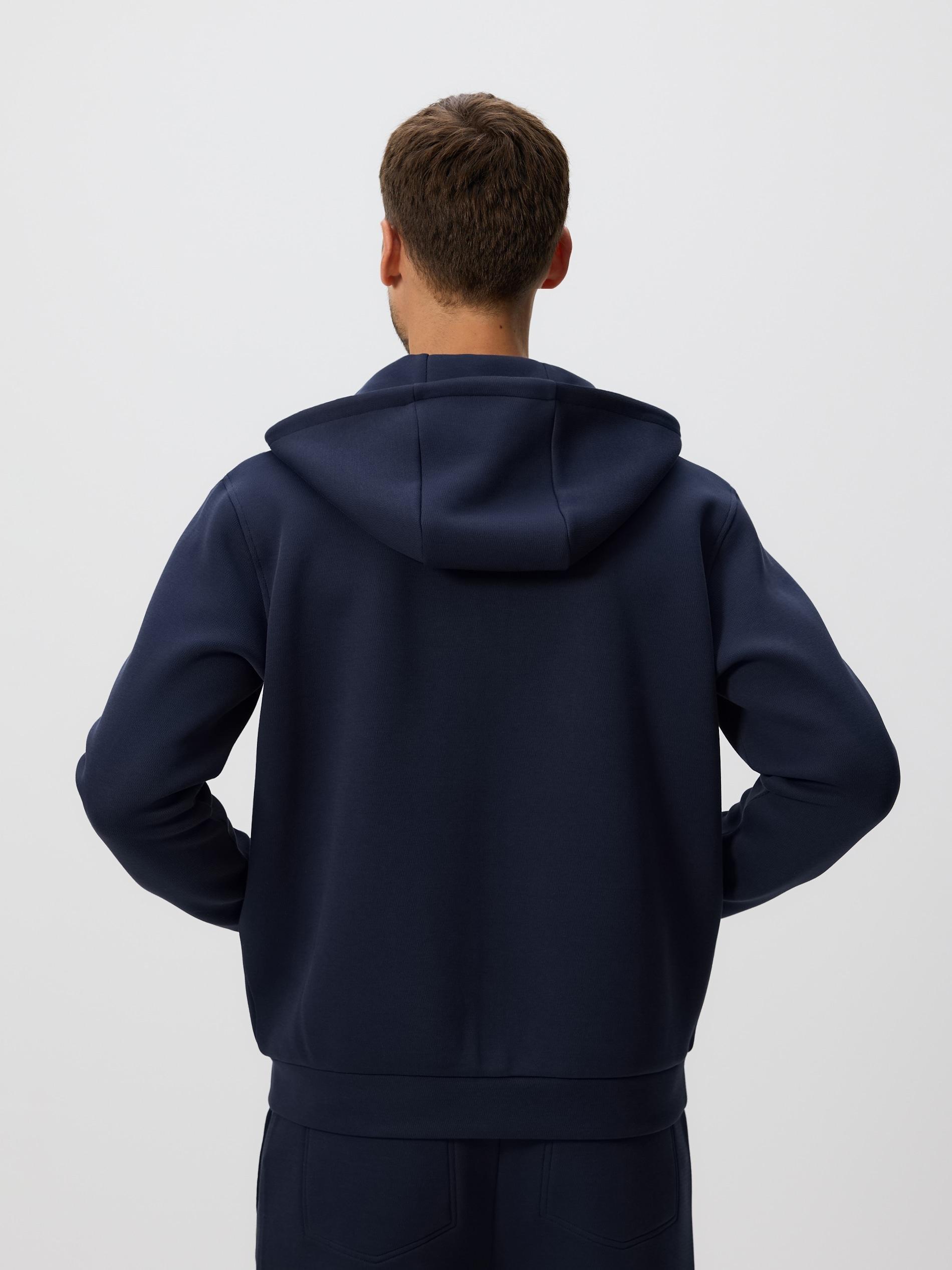 Navy Regular Fit Hoodie, , large image number 3