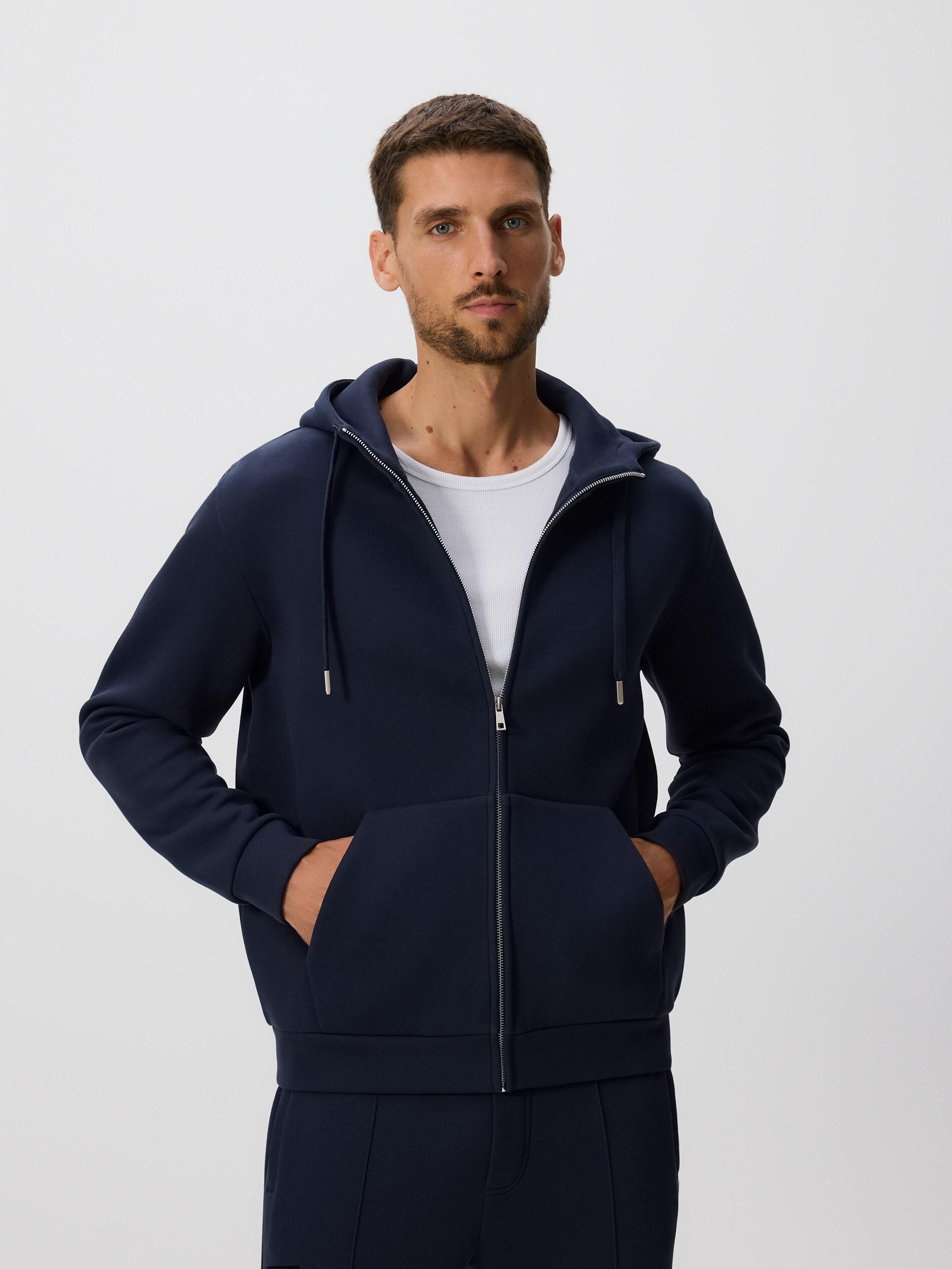 NAVY Regular fit hoodie, Navy, large image number 4