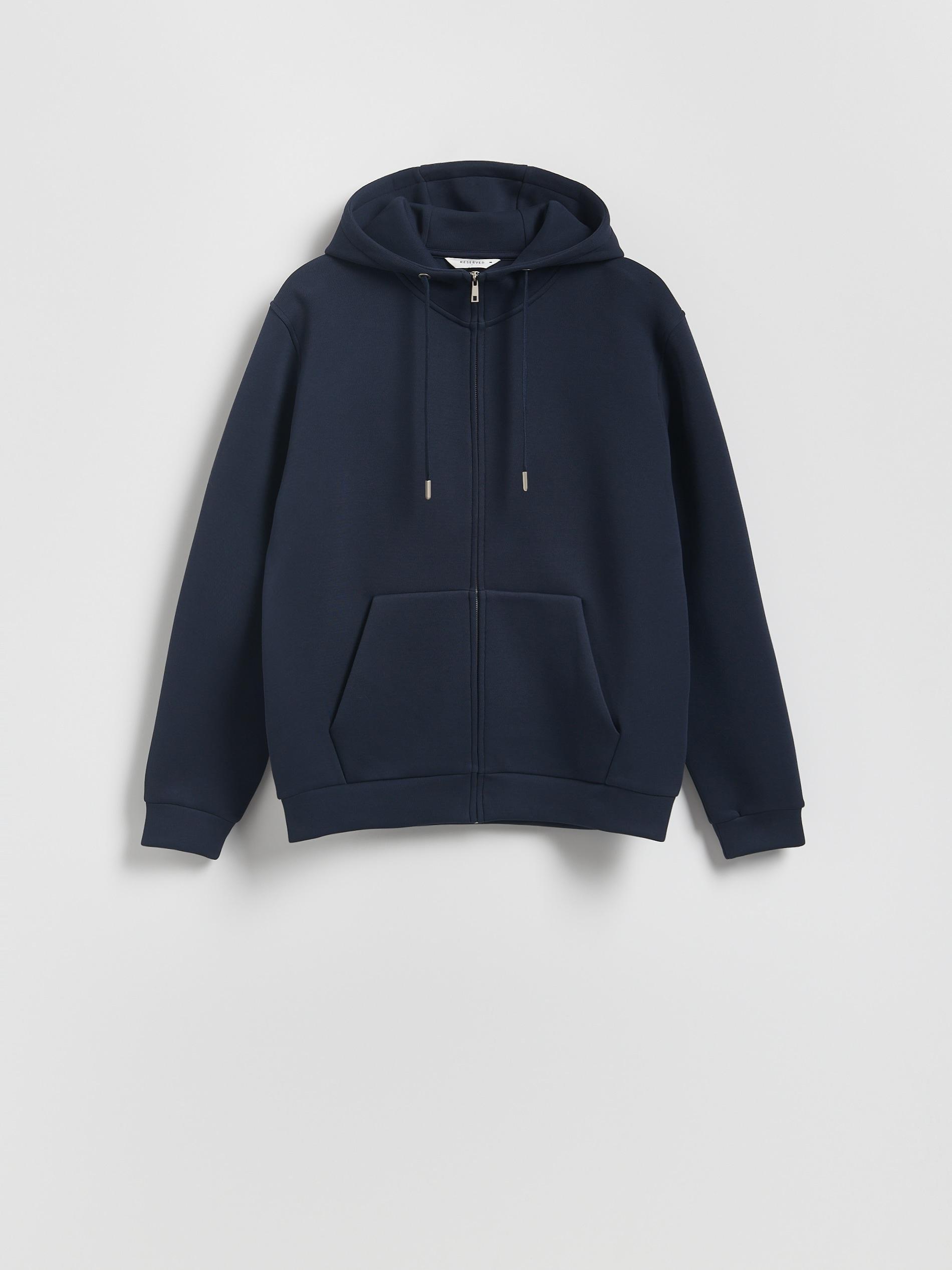 Navy Regular Fit Hoodie, , large image number 5