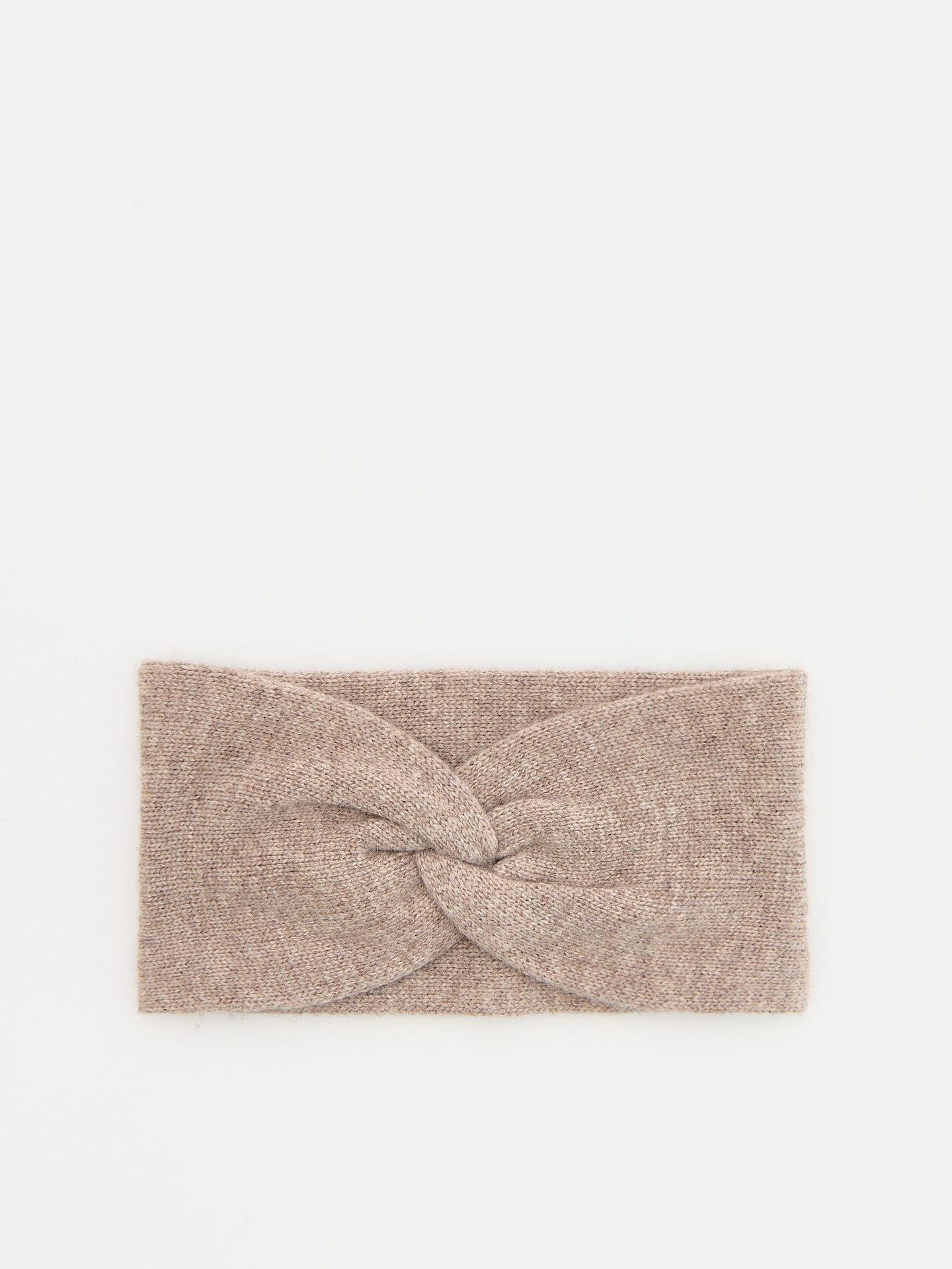 Brown Headband With Wool, 7401_74M, large image number 0