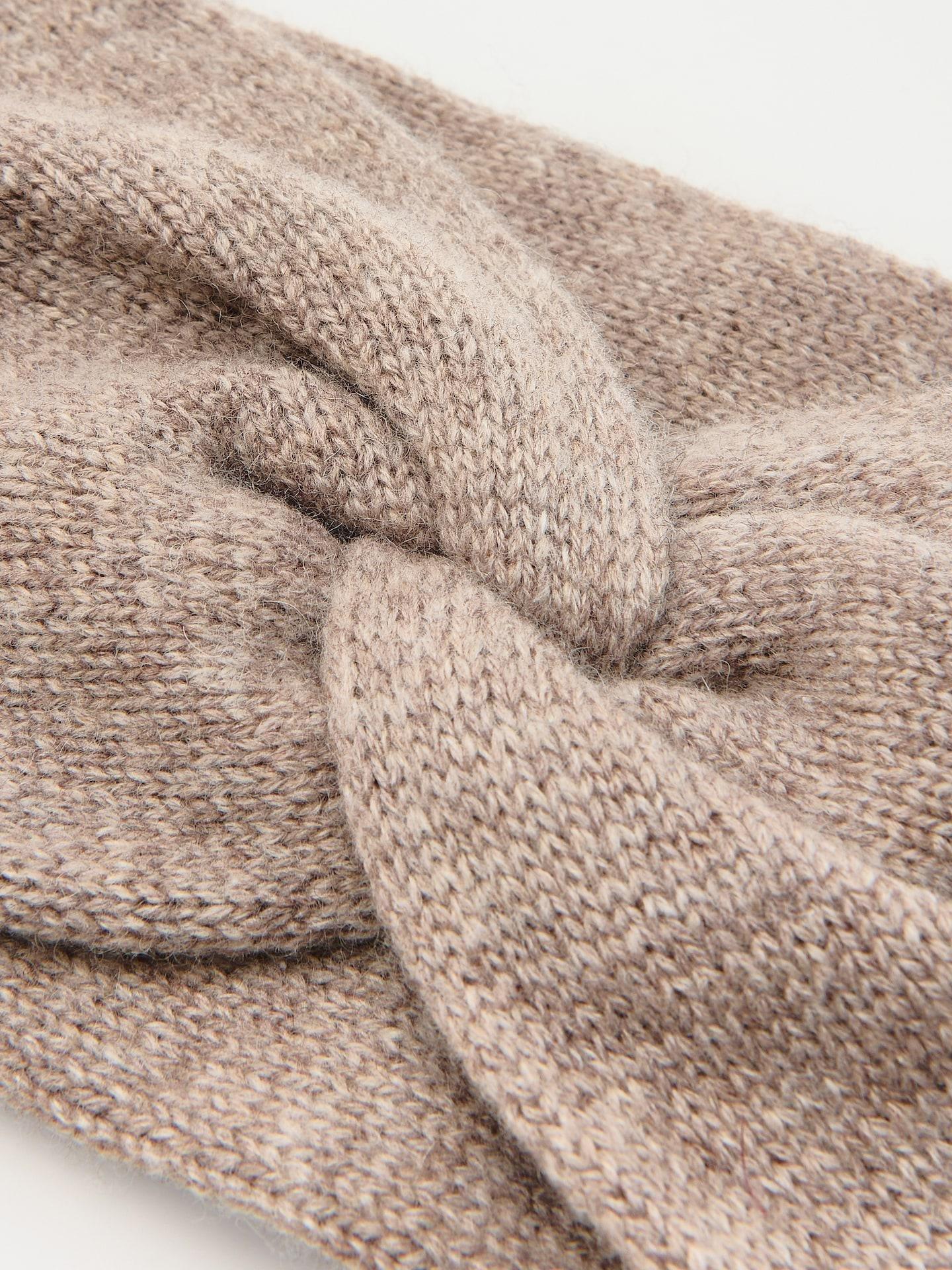 Brown Headband With Wool, 7401_74M, large image number 1