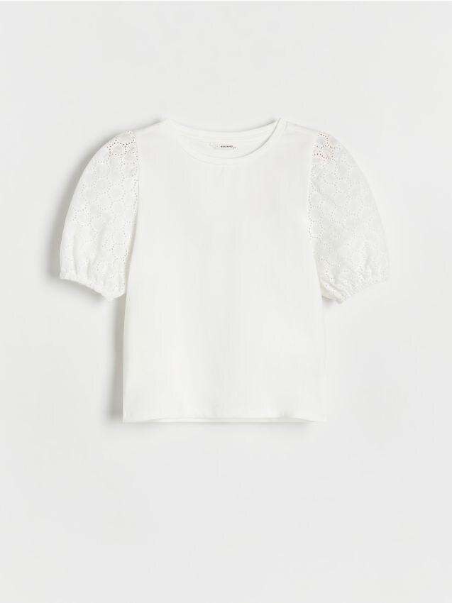 White Pointed Blouse, Kids Girls, , large image number 1