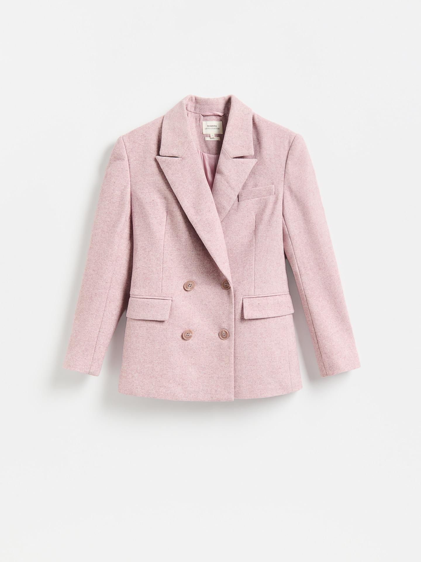 Pink Blazer With Wool Blend, Pink, large image number 4