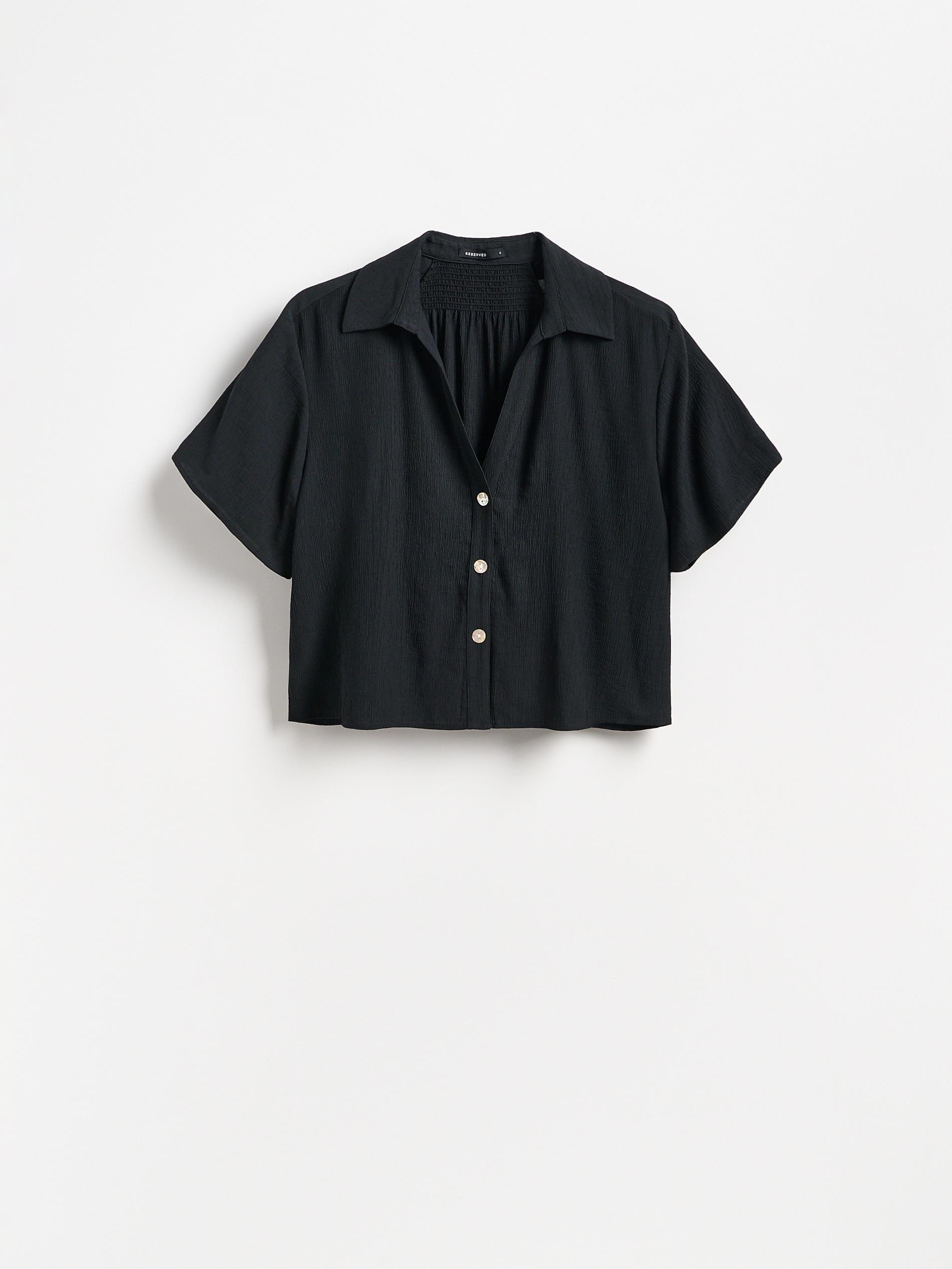 Black Viscose Rich Shirt, Black, large image number 4