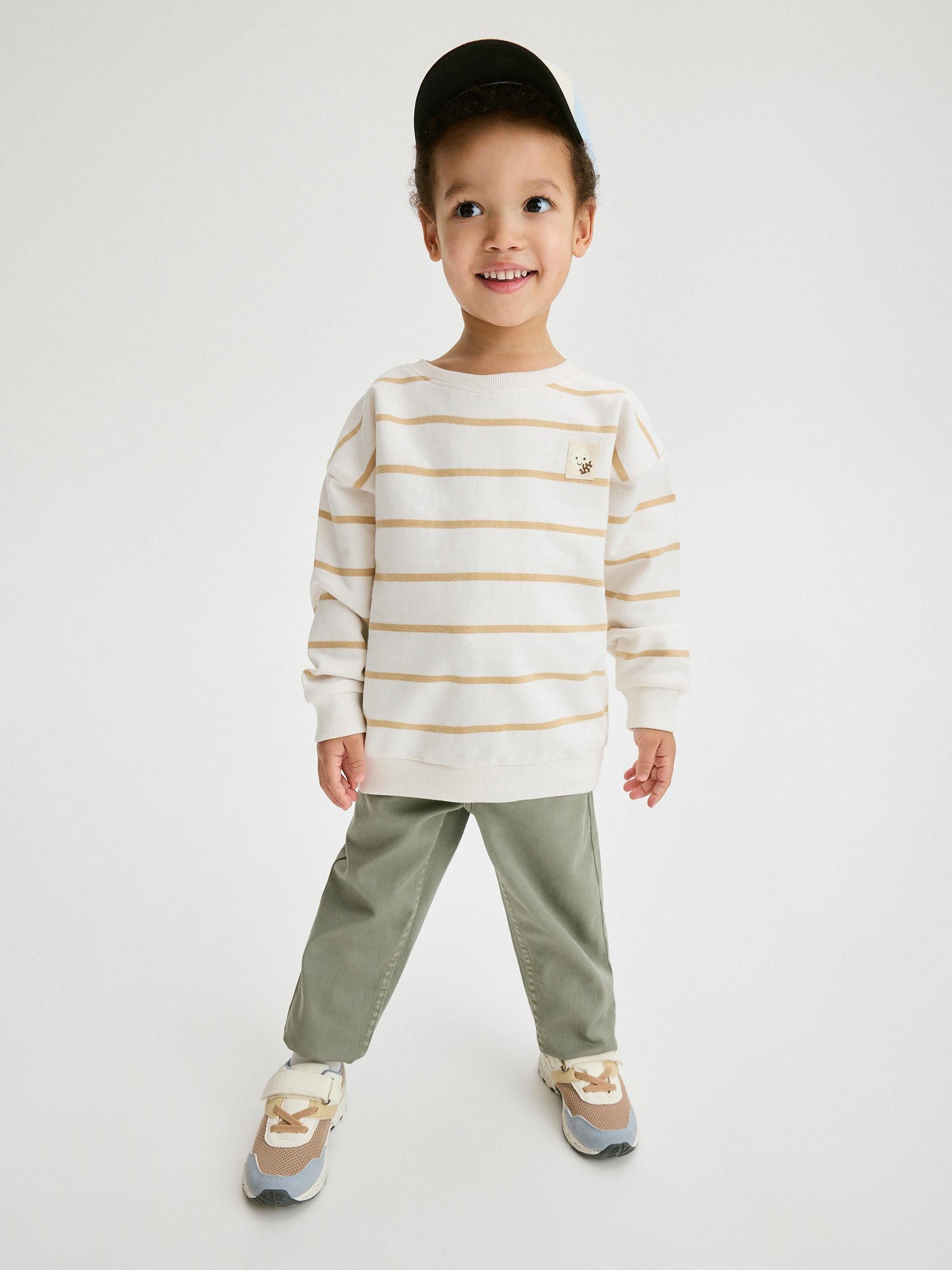 Reserved - Green Elastic Trousers, Kids Boys
