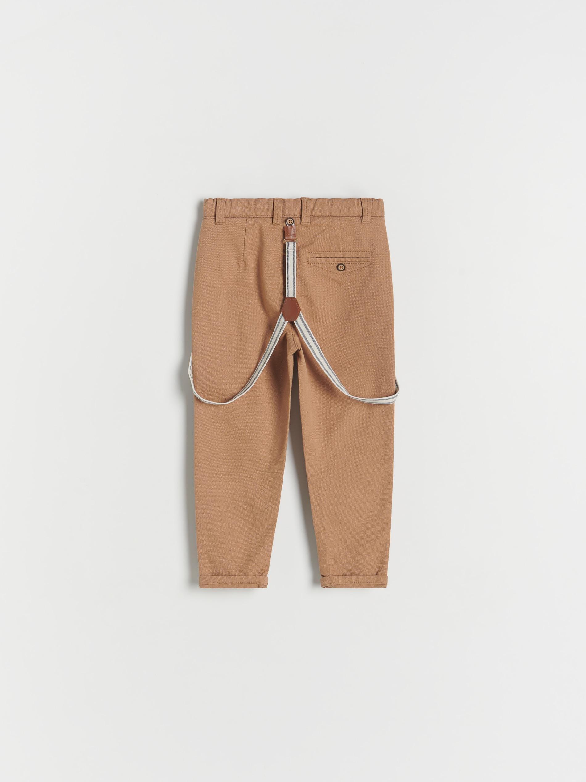 Brown Chino Pants With Suspenders, Kids Boys, , large image number 8