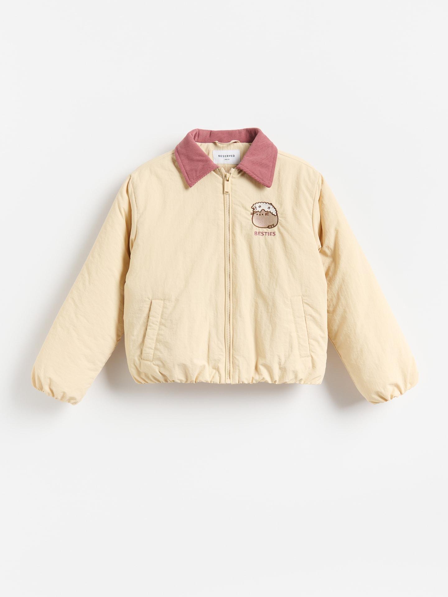 GIRLS` OUTER JA CKET NUDE, Ivory, medium