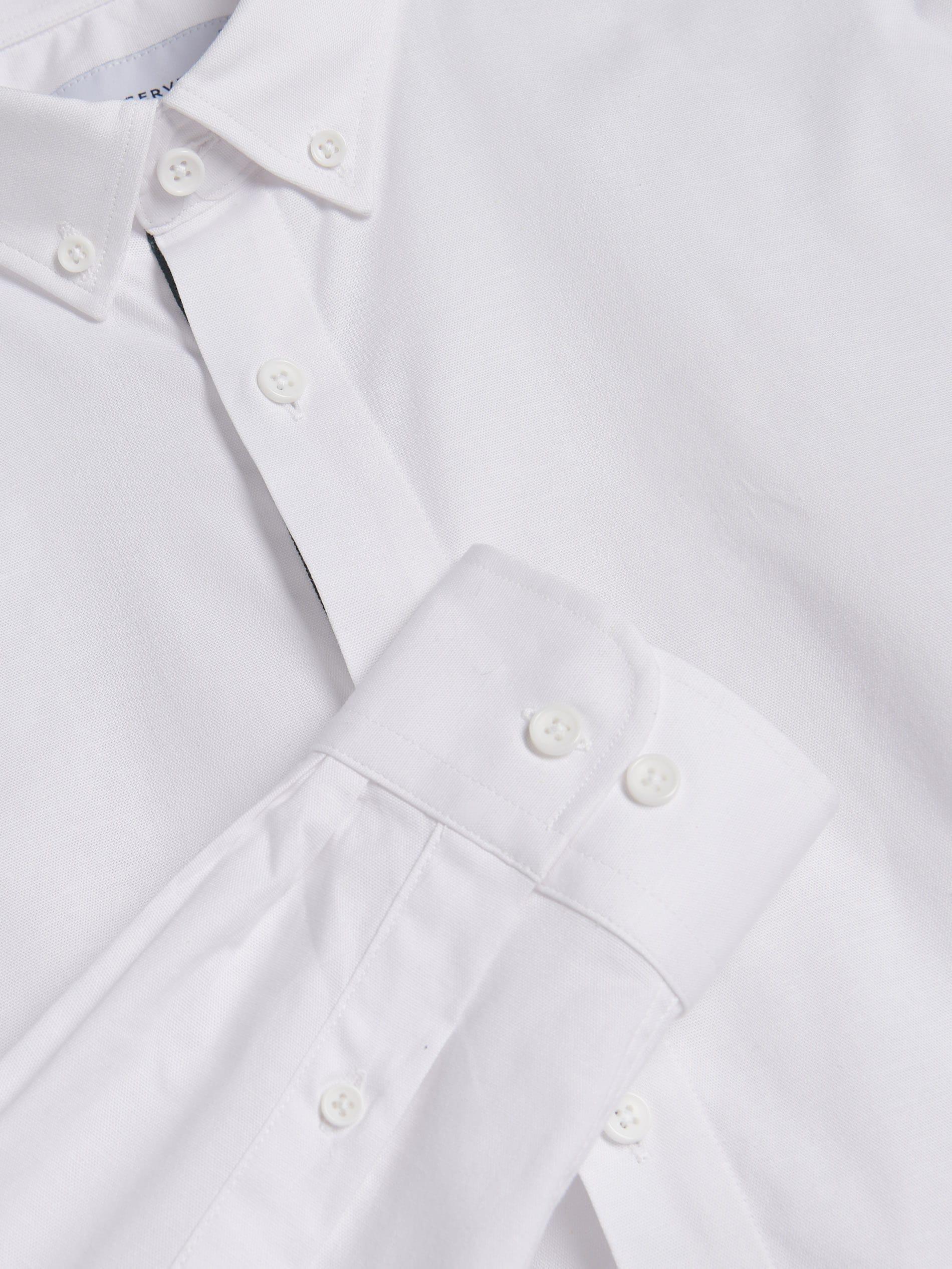 White Regular Fit Cotton Shirt, White, large image number 5