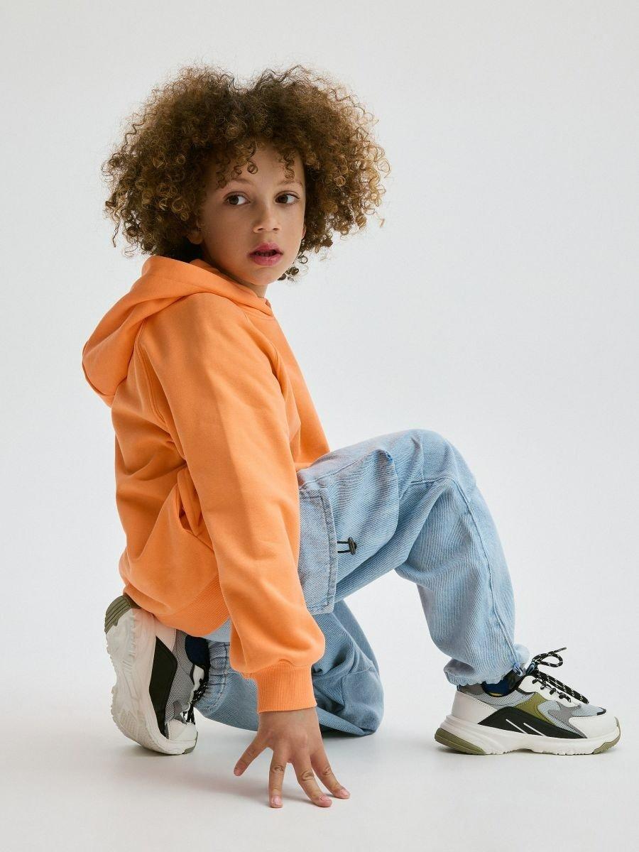 Blue Relaxed Trousers, Kids Boys, , large image number 3