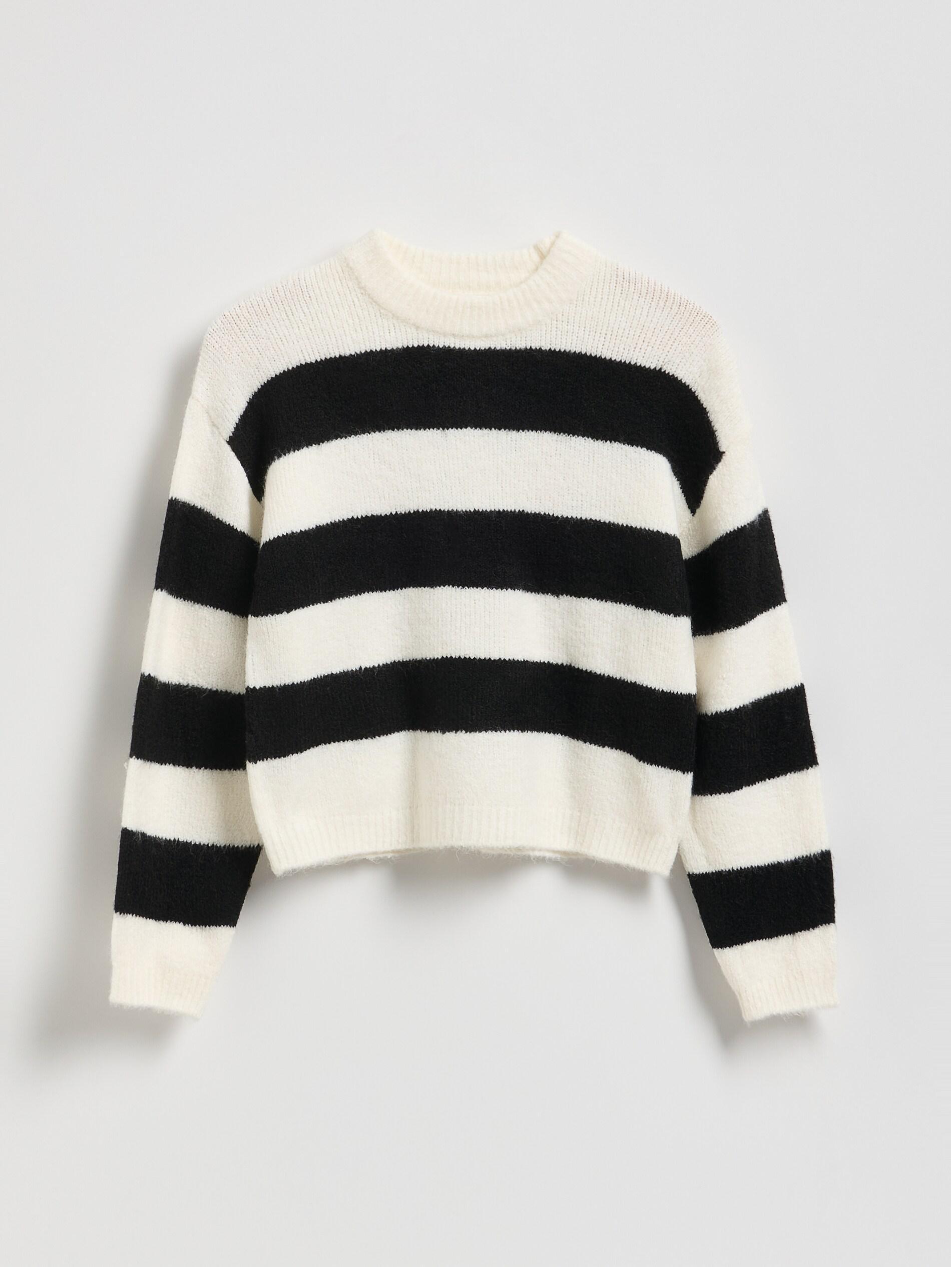 كنزة مخططة متعددة الألوان بنات, Multicolor, medium
