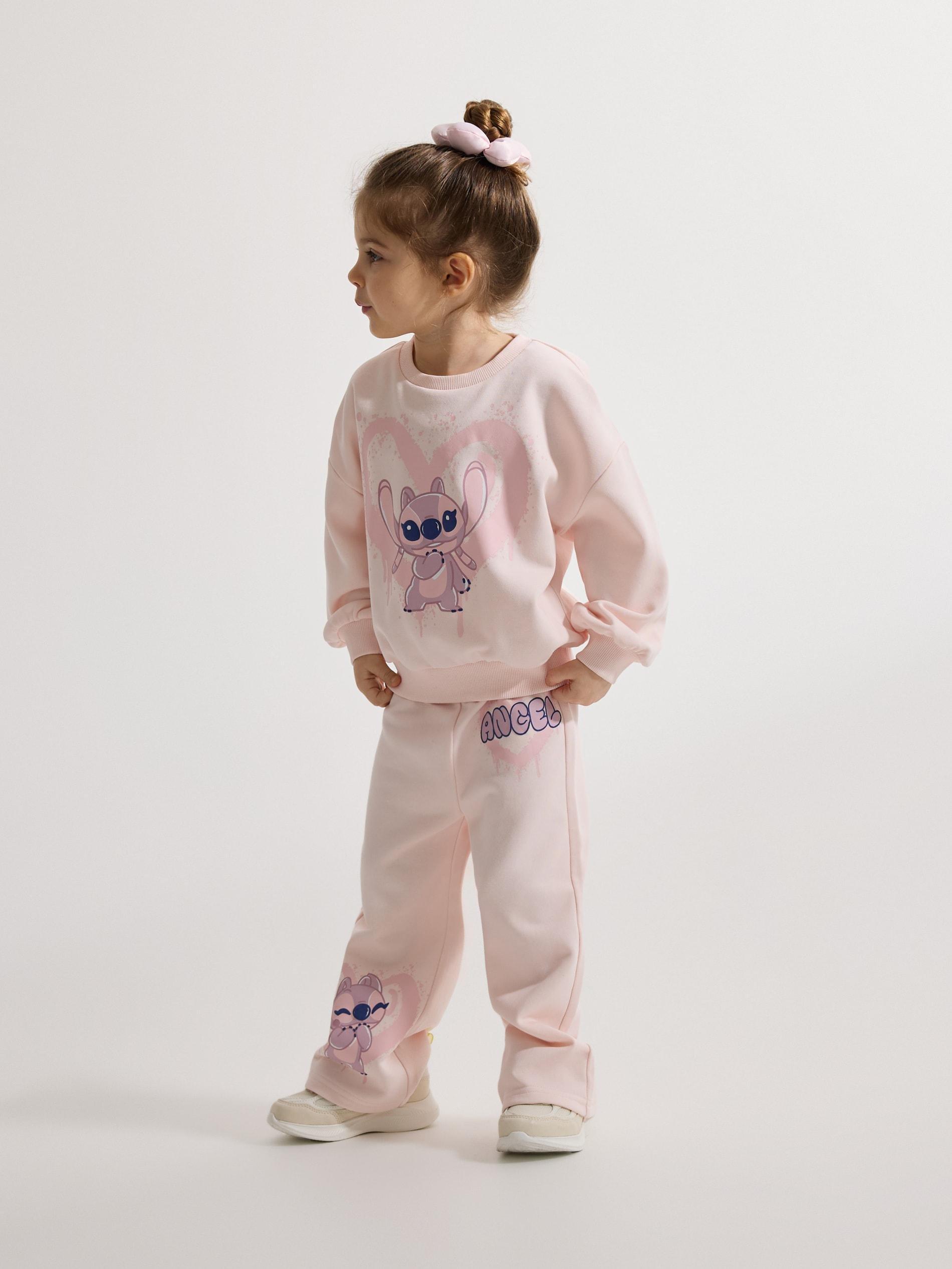 Pink Lilo & Stitch Sweatpants, Pink, medium