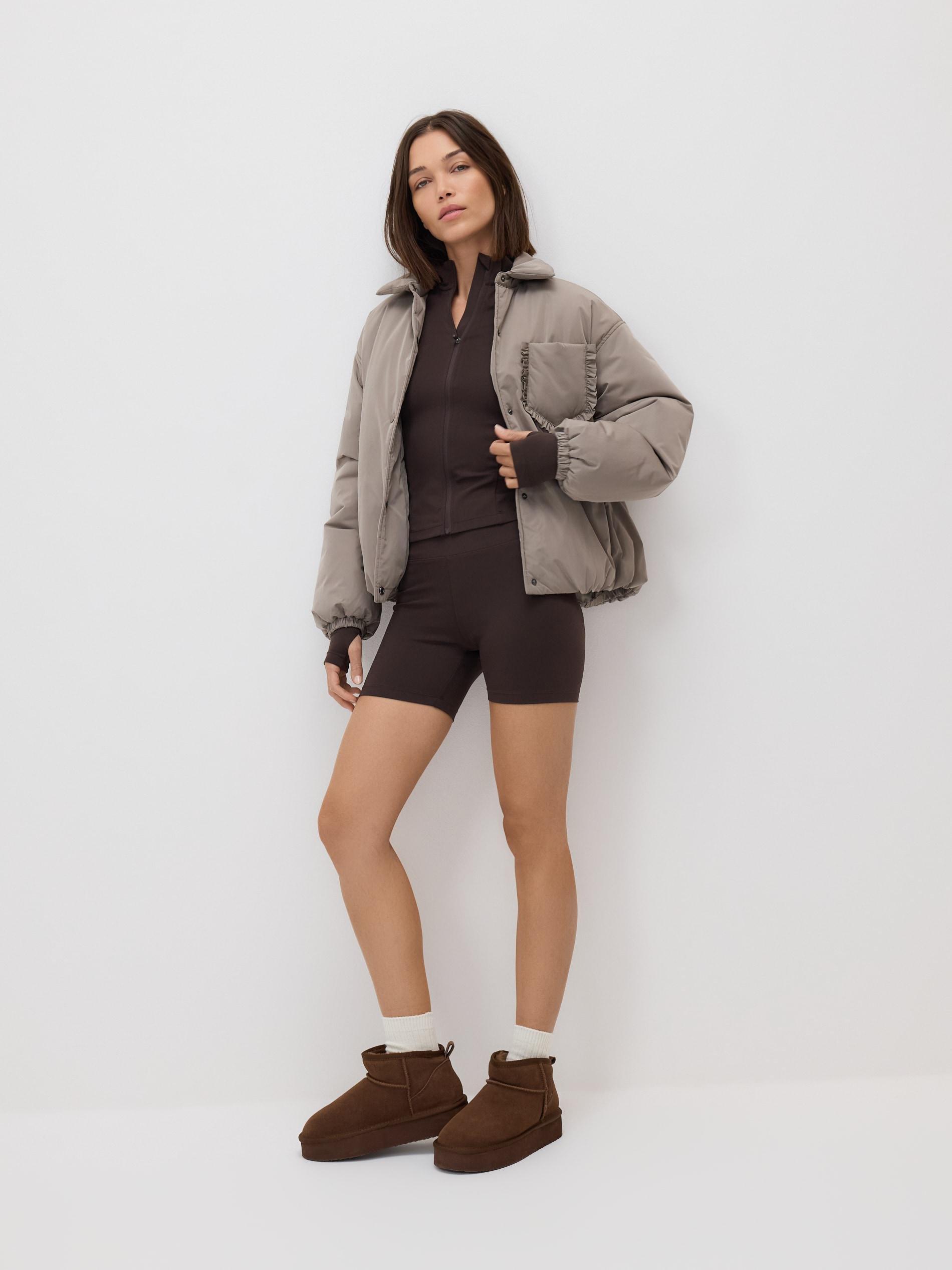 Brown Zip Sweatshirt, Brown, medium