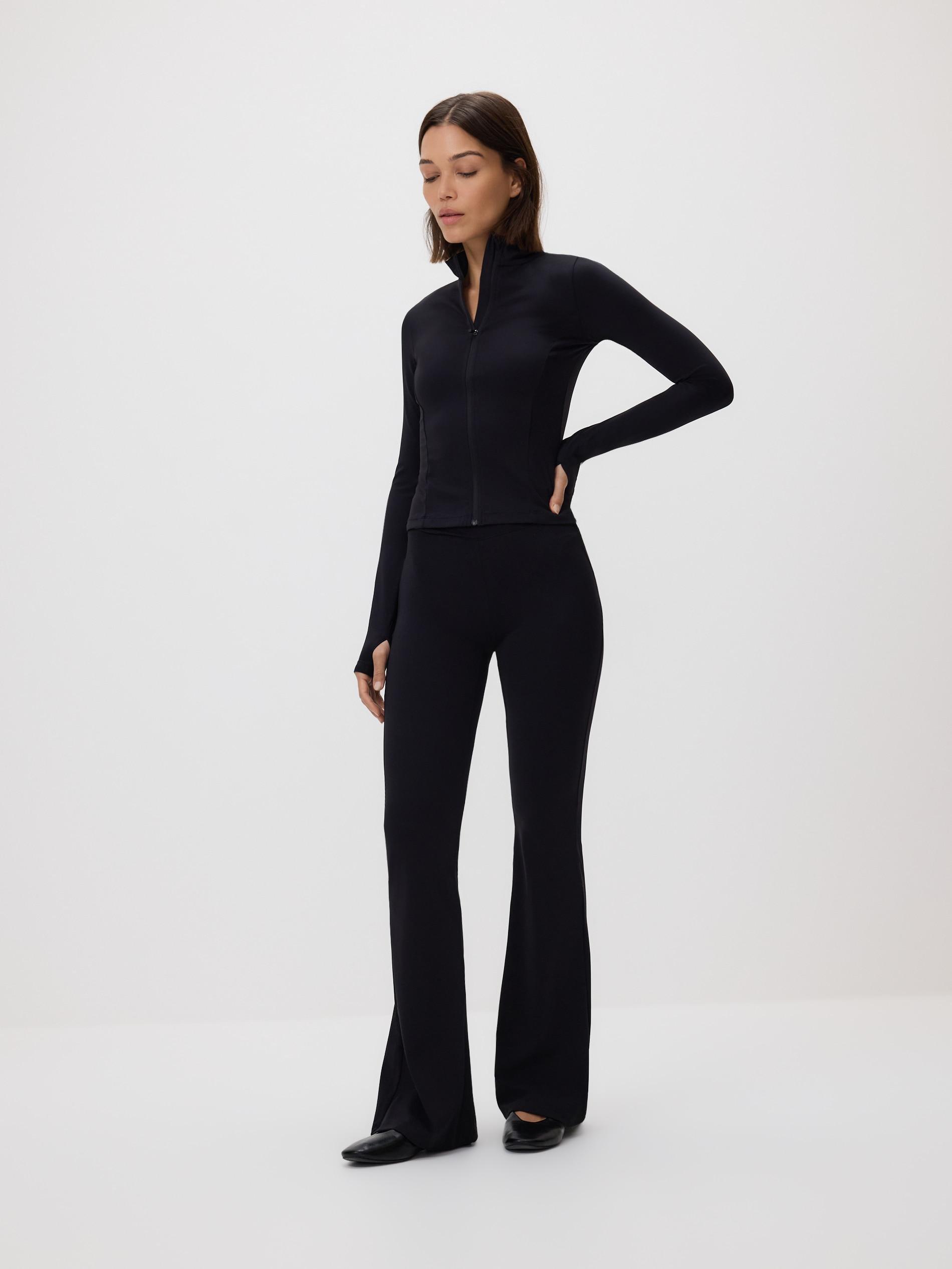 سويت شيرت سحاب أسود, Black, medium