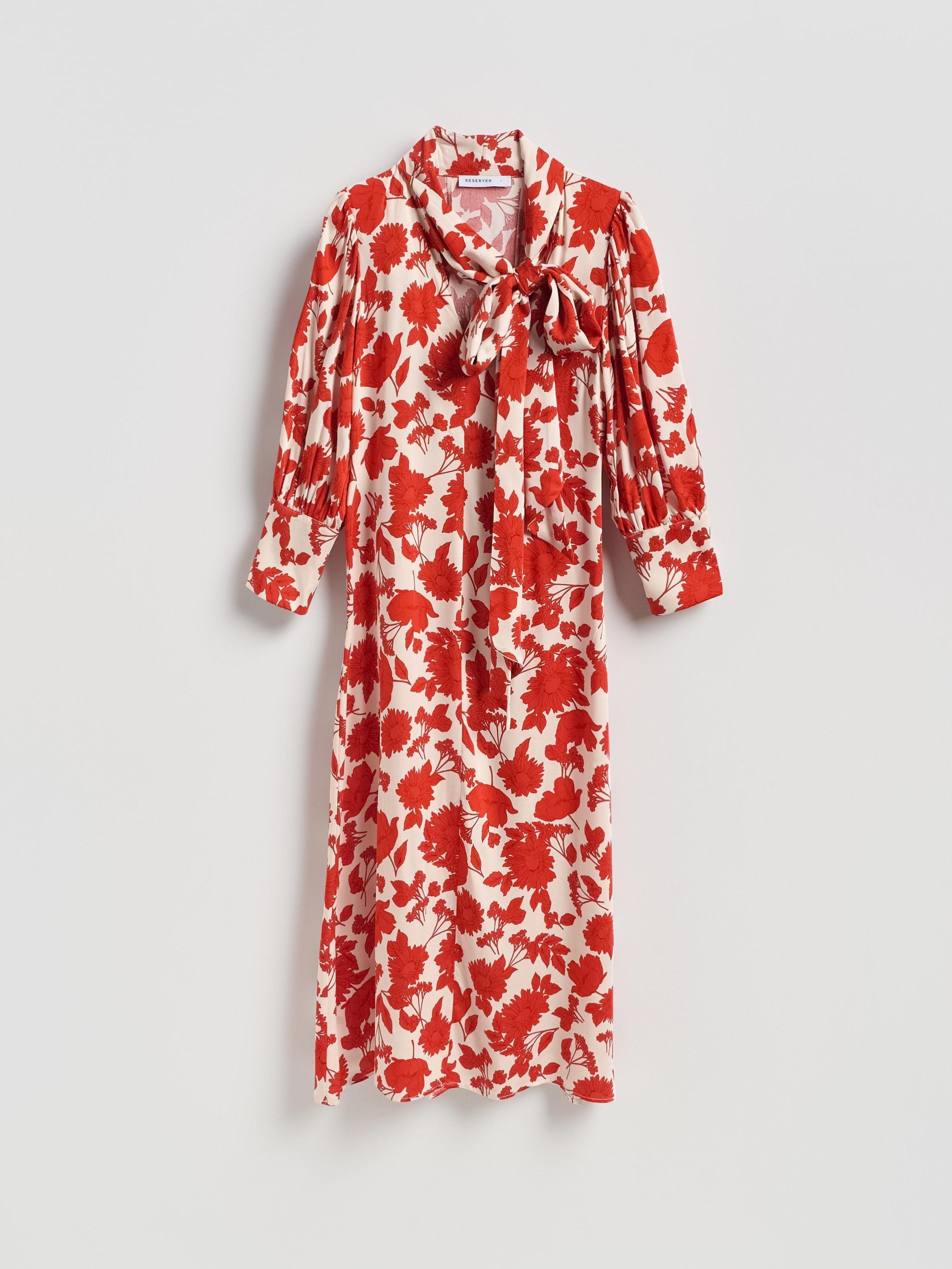 Multicolour Patterned Midi Dress, Multicolor, large image number 3